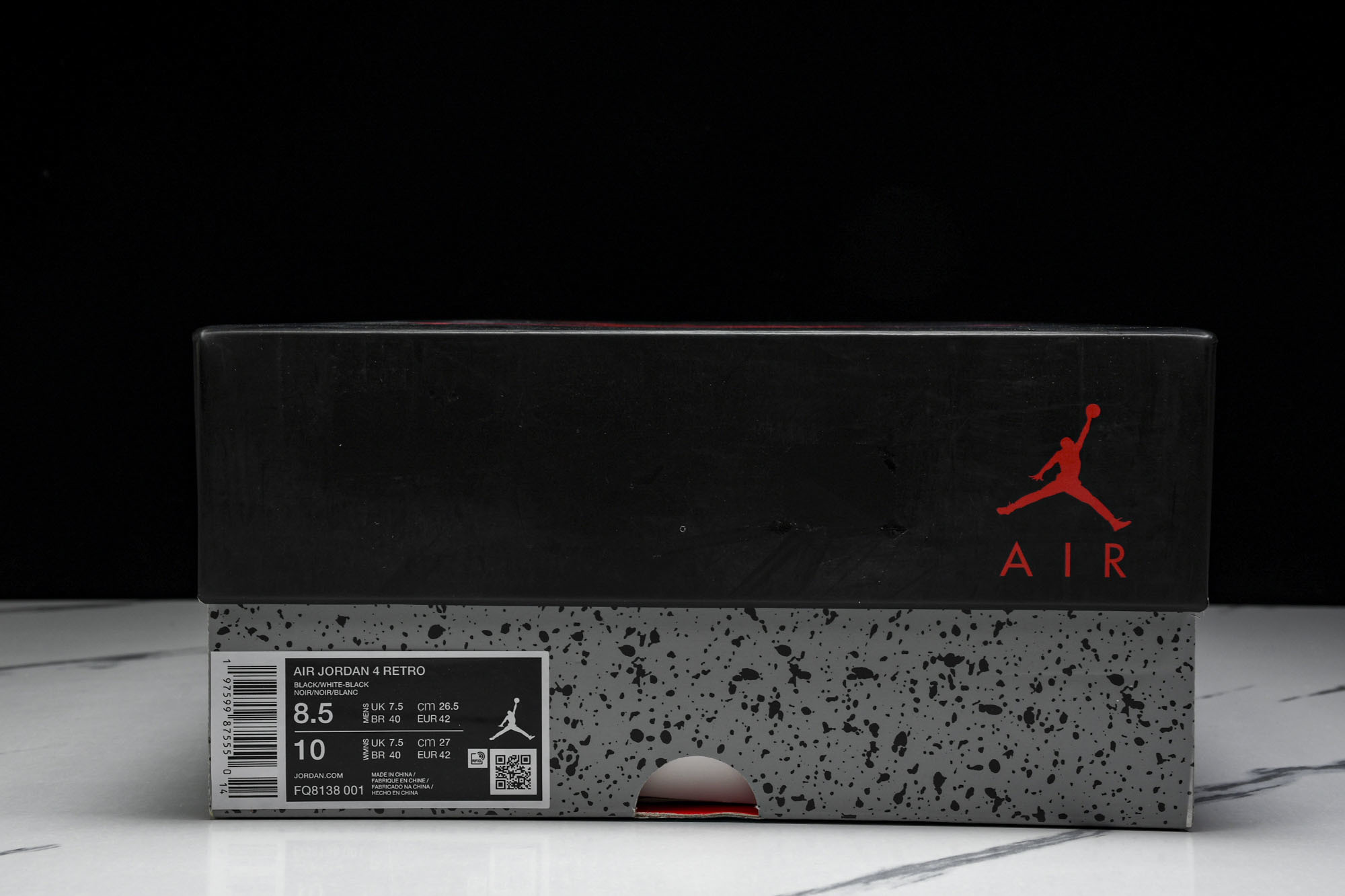 Air Jordan 4 Retro“White Thunder”黑白雷电 FQ8138-001 #YZ