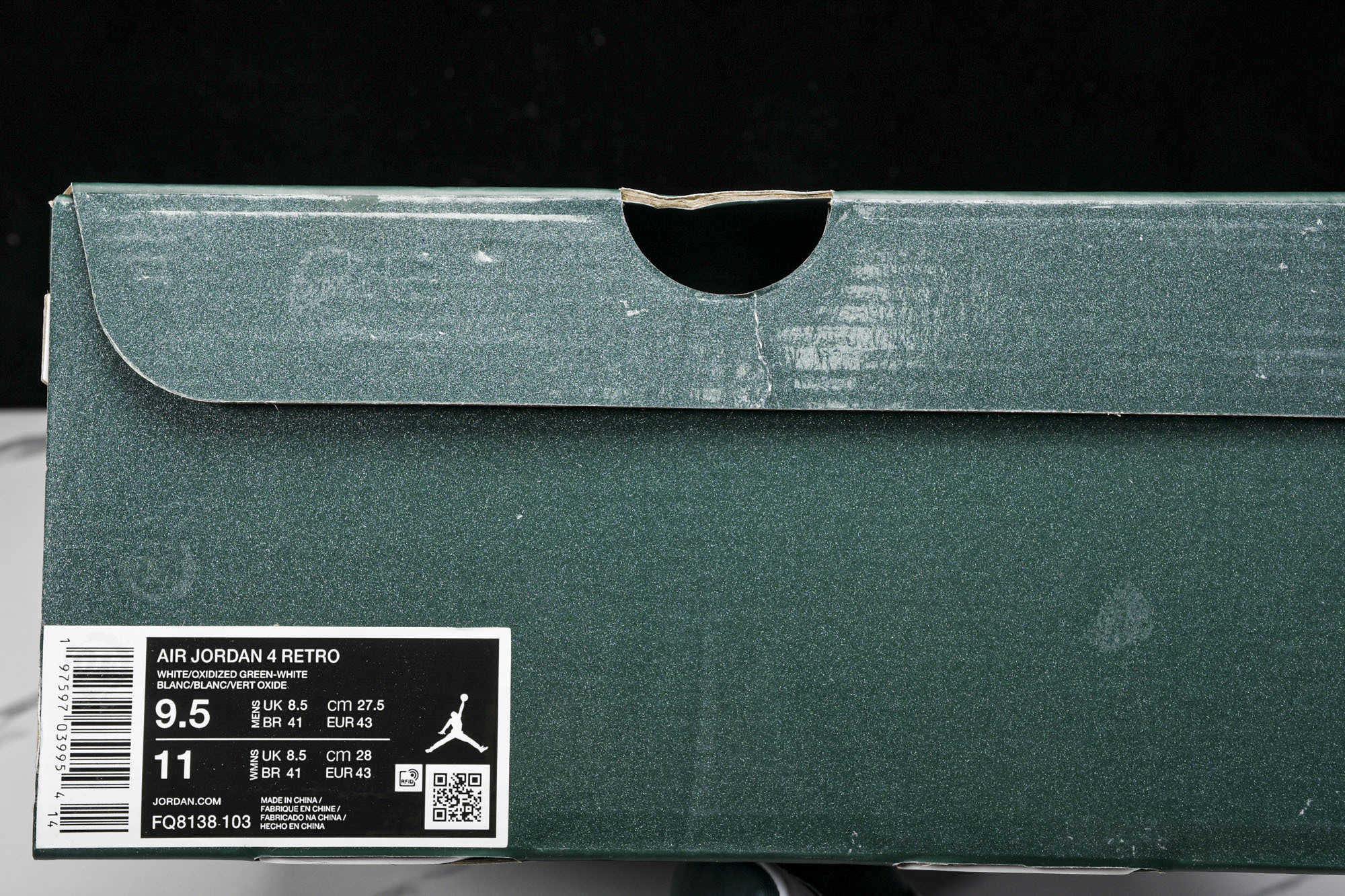 Air Jordan 4“Oxidized Green”氧化绿 FQ8138-103 #YZ015大厂出