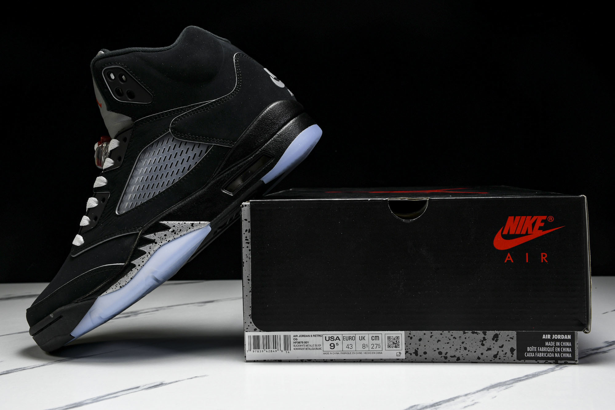 Air Jordan 5 Retro OG Black Metallic Reimagined 黑灰 H