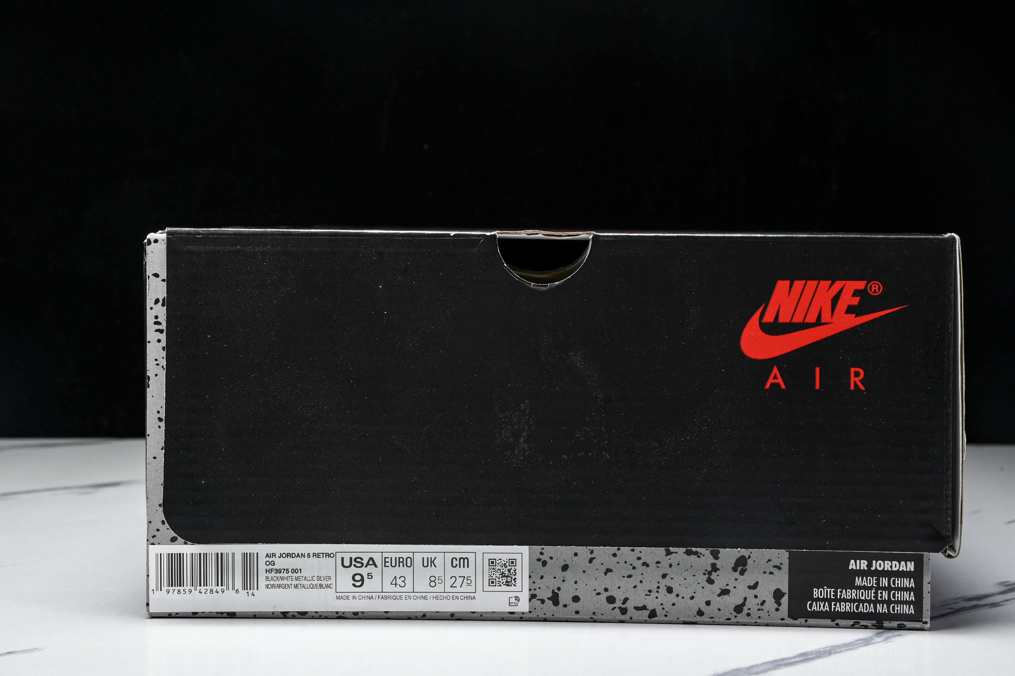 Air Jordan 5 Retro OG Black Metallic Reimagined 黑灰 H