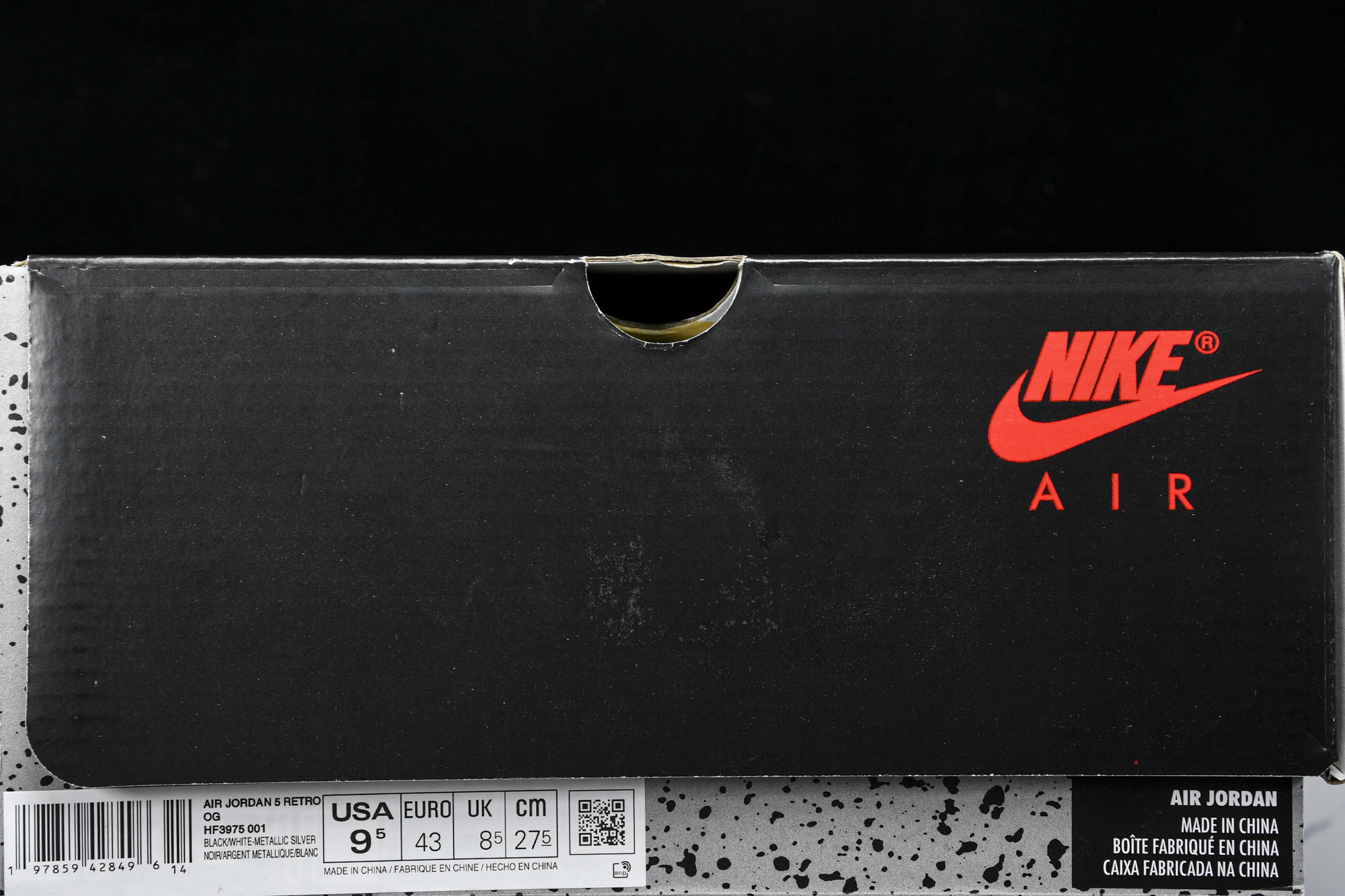 Air Jordan 5 Retro OG Black Metallic Reimagined 黑灰 H