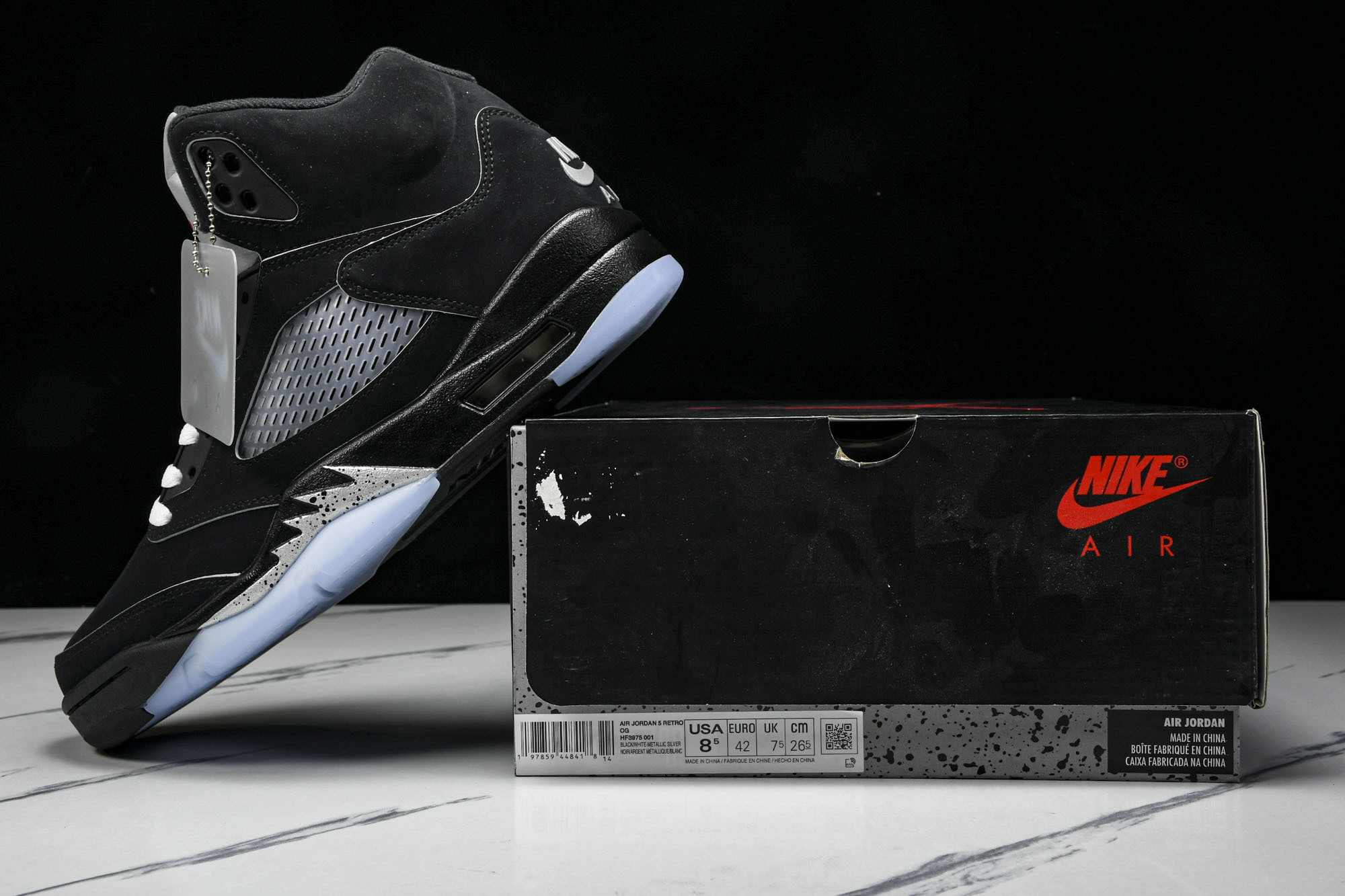 Air Jordan 5 “Black Metallic Reimagined”复刻黑银色 HF3975