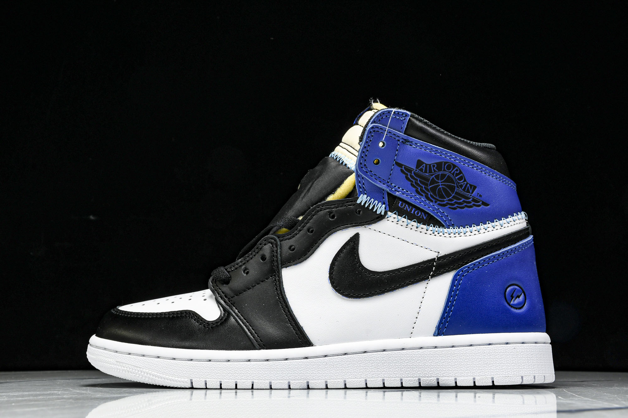 Fragment x Union x Air Jordan 1 Retro AJ1 乔1全新解构皇家蓝 