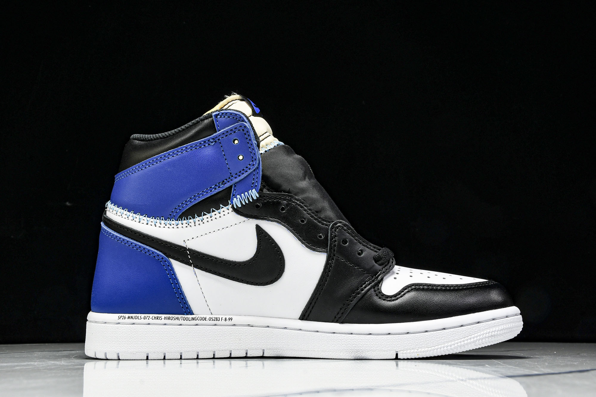 Fragment x Union x Air Jordan 1 Retro AJ1 乔1全新解构皇家蓝 