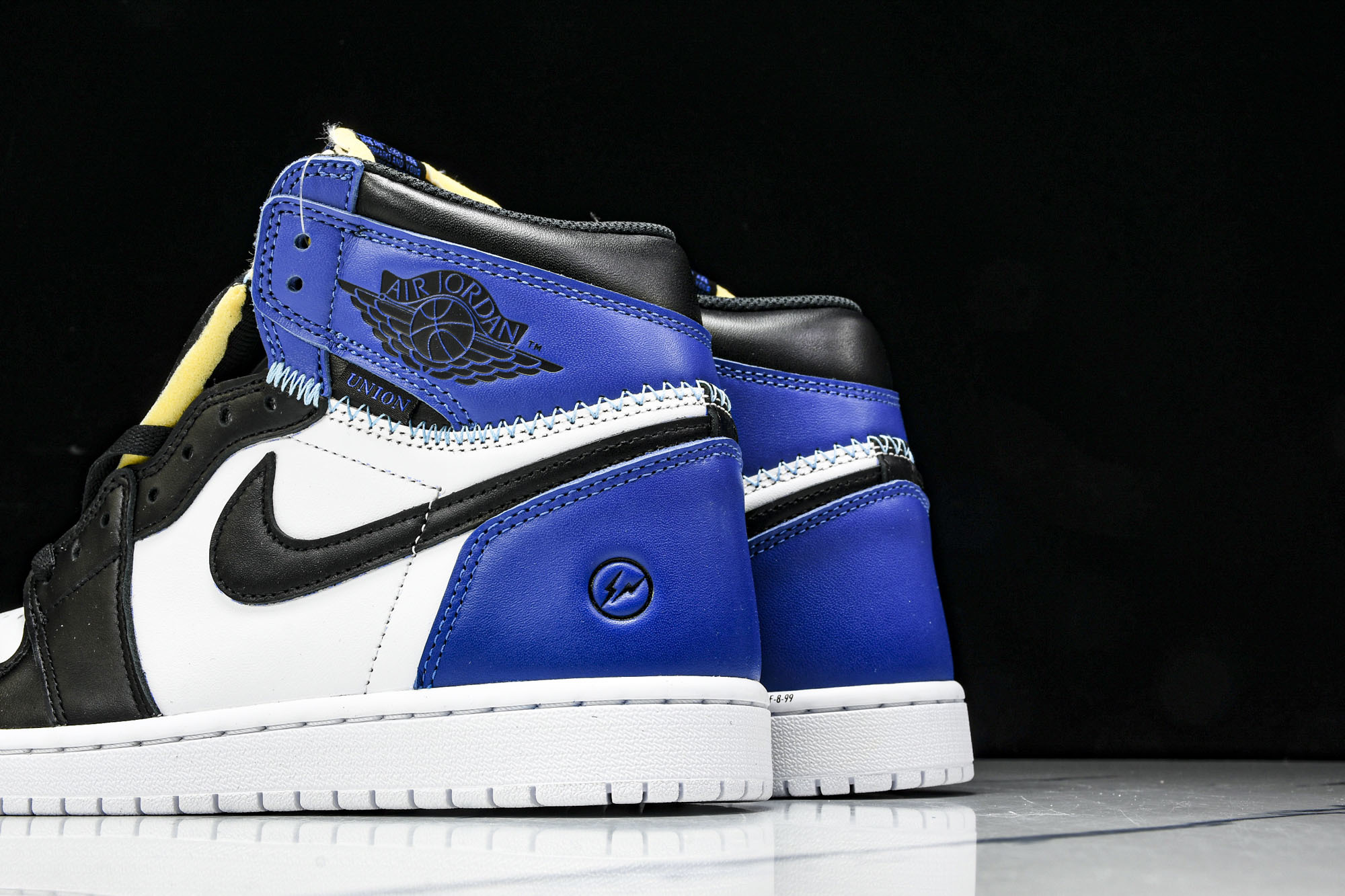Fragment x Union x Air Jordan 1 Retro AJ1 乔1全新解构皇家蓝 