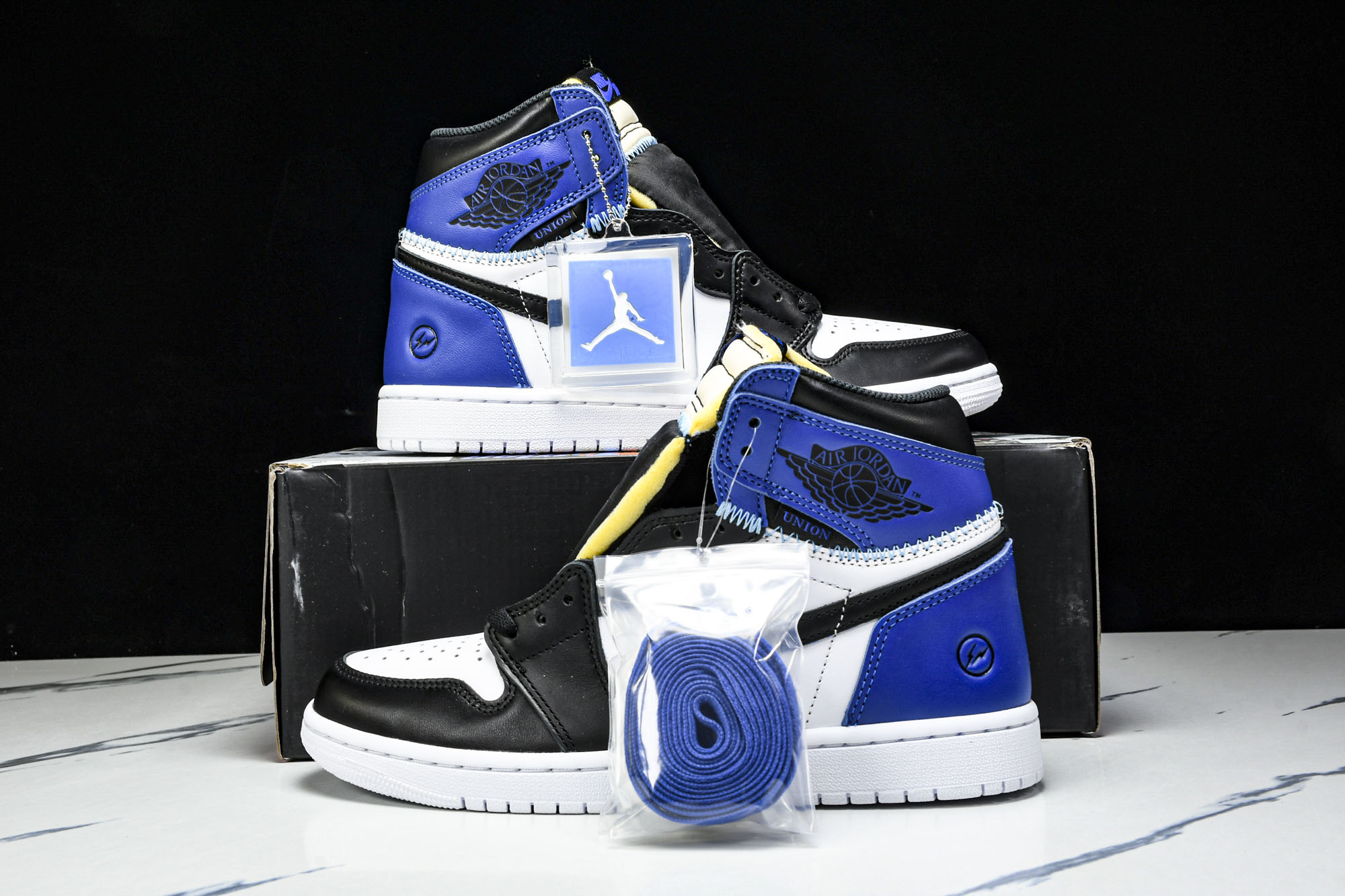 Fragment x Union x Air Jordan 1 Retro AJ1 乔1全新解构皇家蓝 