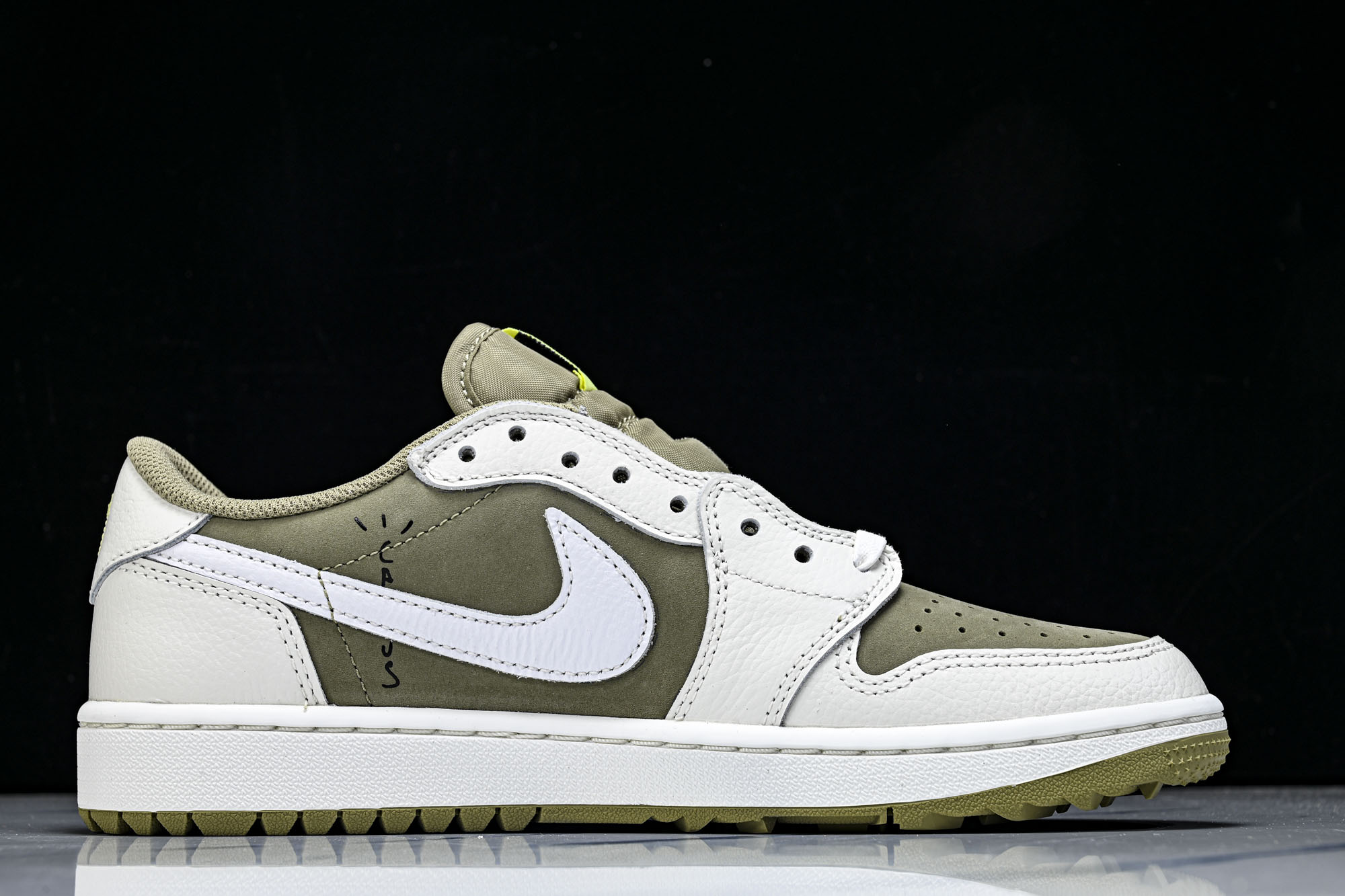 Travis Scott x Air Jordan 1 Low Golf NRG 低帮白棕 高尔夫 FZ