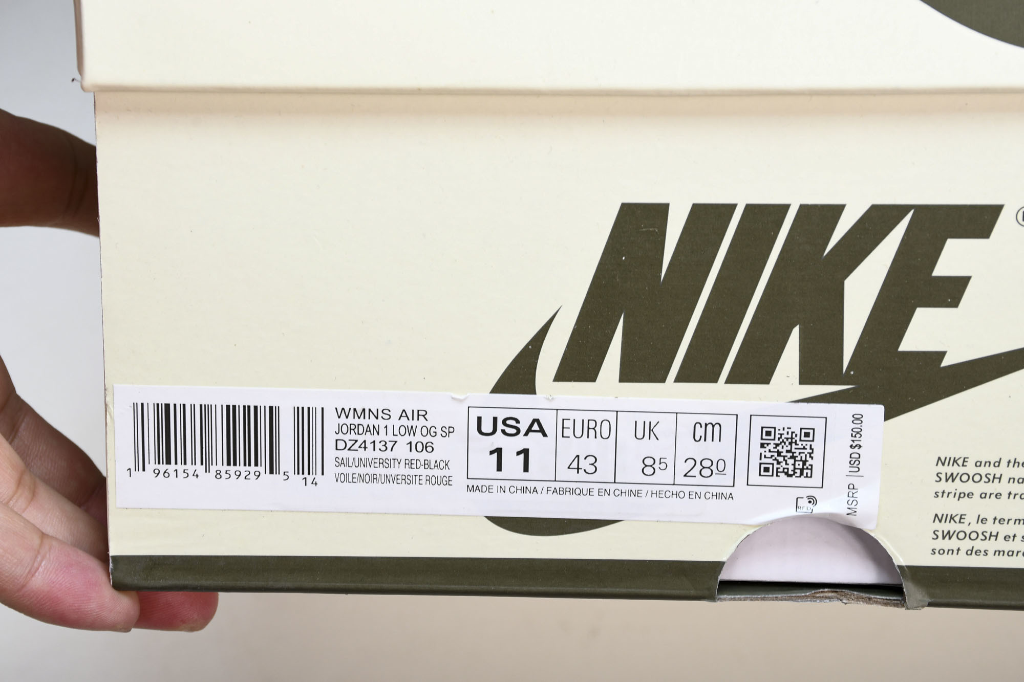 Travis Scott x Air Jordan 1 Low OG WMNS“Olive”橄榄绿 倒钩