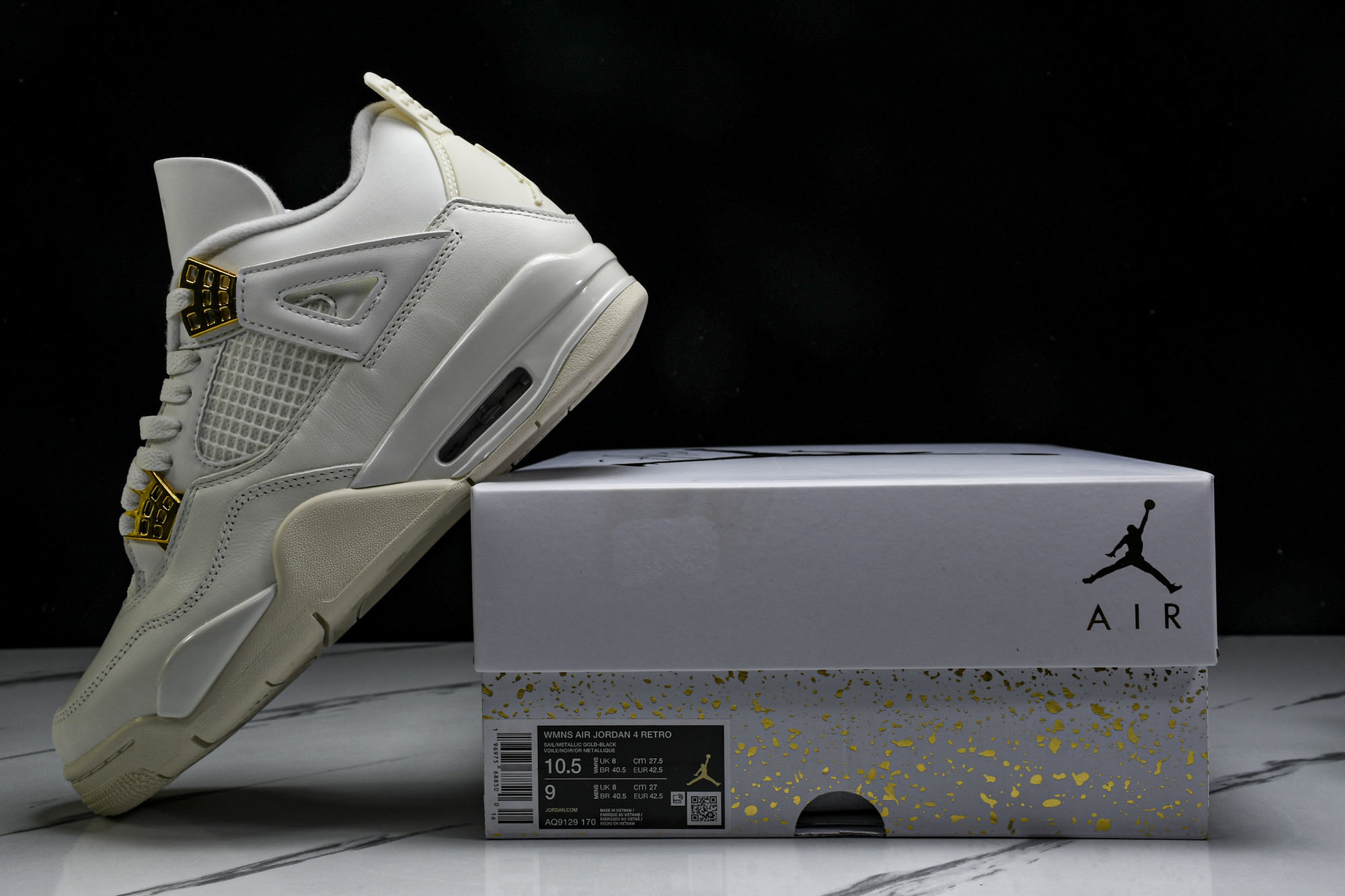 WMNS Air Jordan4 Retro 奶白色 AQ9129-170 #YZ015大厂出品原楦原纸
