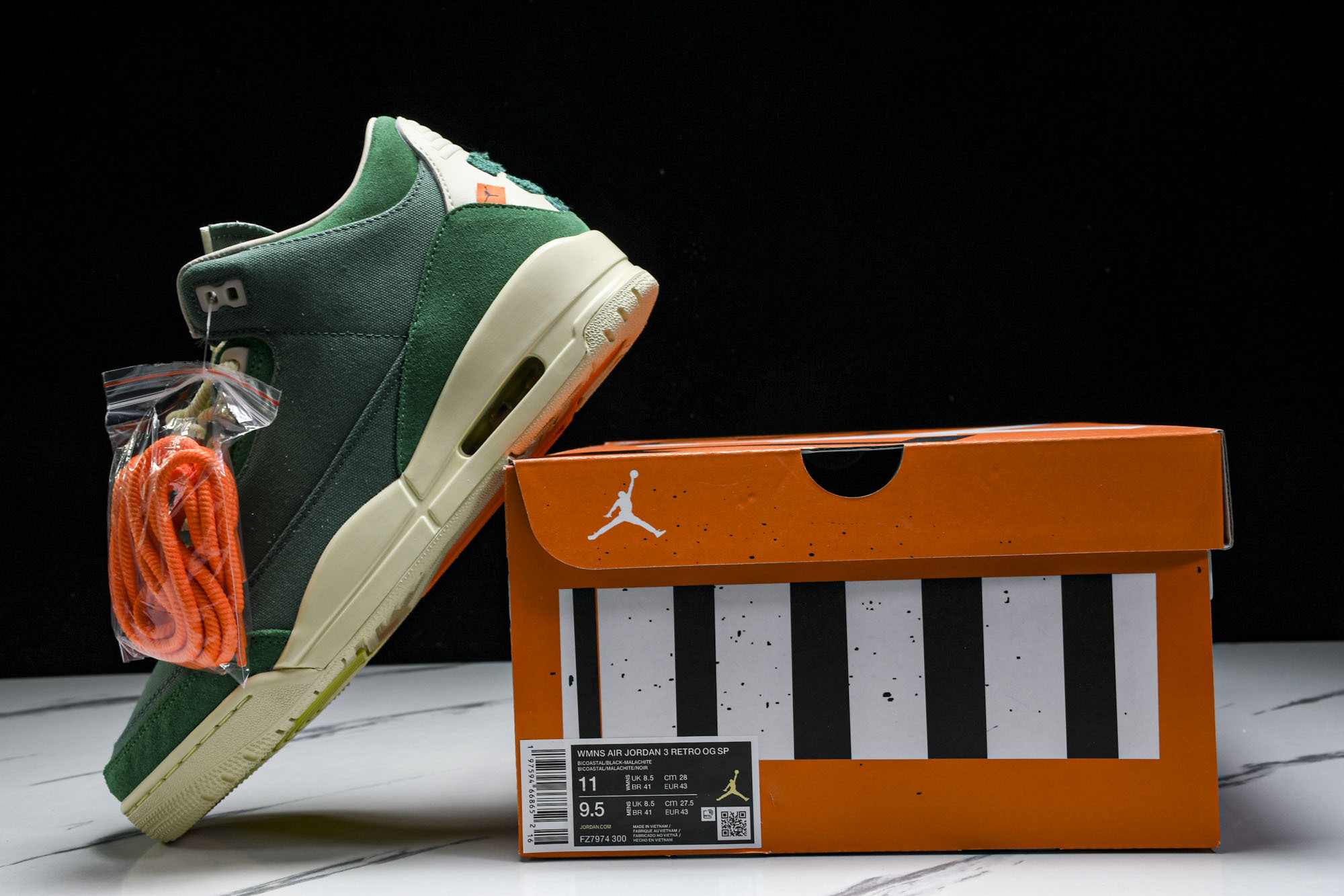 WMNS AIR JORDAN 3 RETRO OG SP 纽约艺术家联名 FZ7974-300 #YZ