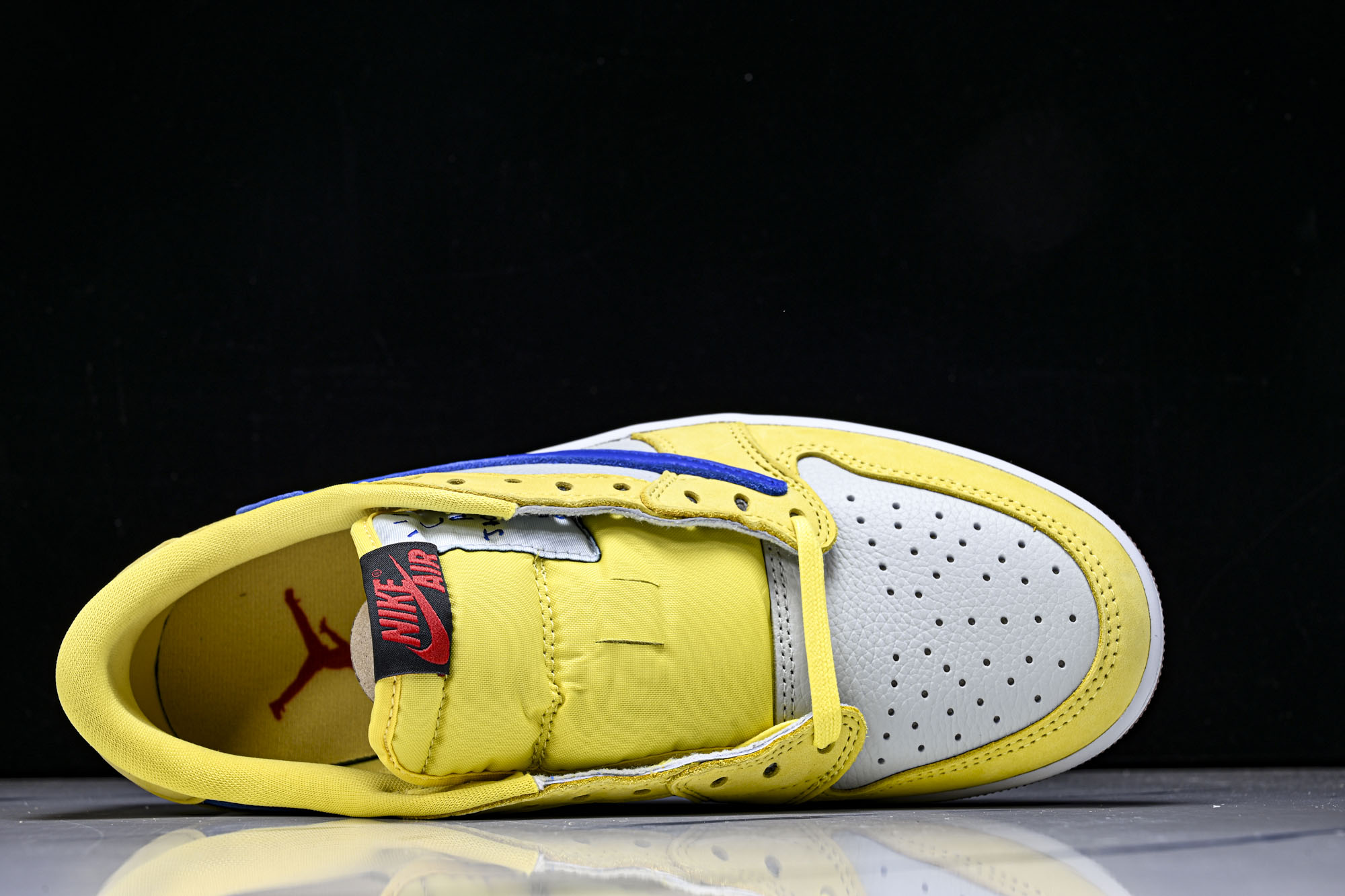 WMNS Travis Scott x Air Jordan AJ 1 Low“Canary”金丝雀 淡