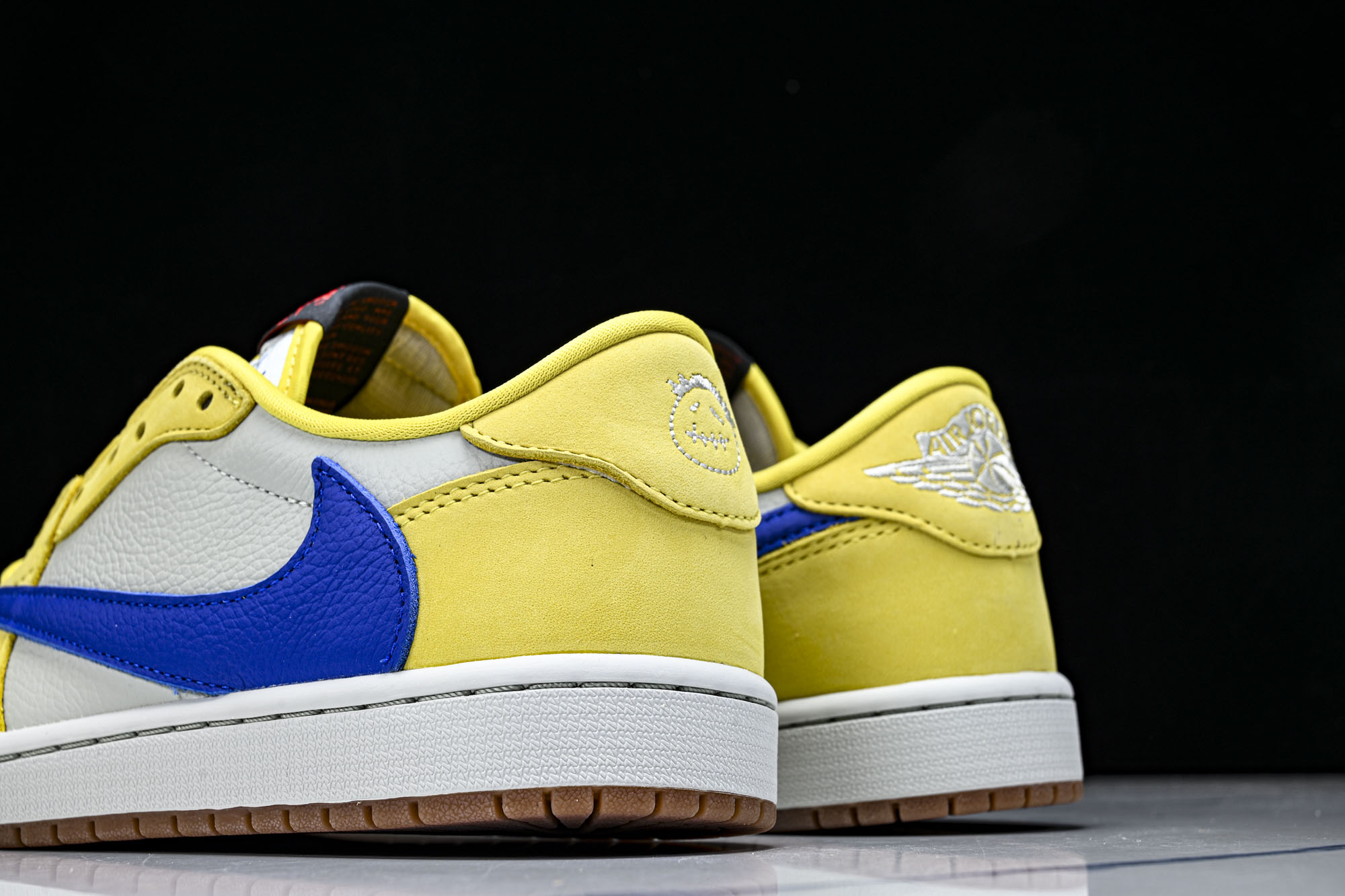 WMNS Travis Scott x Air Jordan AJ 1 Low“Canary”金丝雀 淡