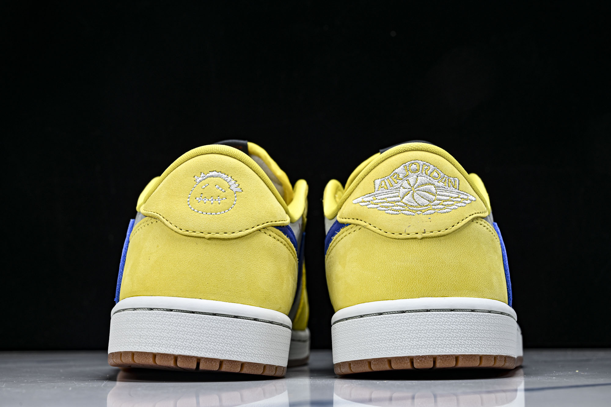 WMNS Travis Scott x Air Jordan AJ 1 Low“Canary”金丝雀 淡