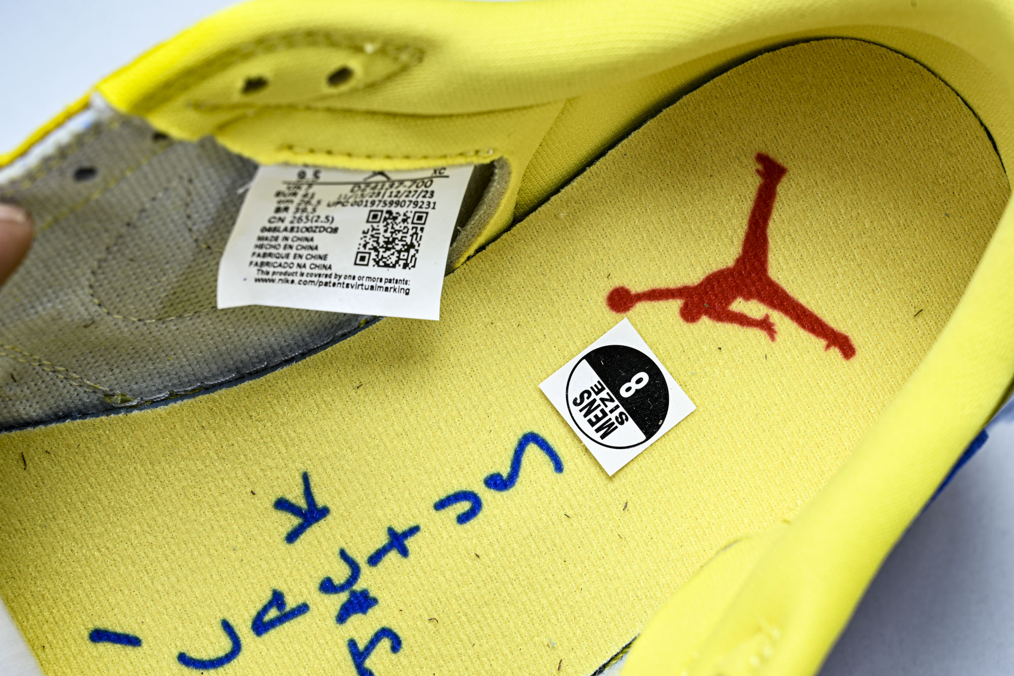 WMNS Travis Scott x Air Jordan AJ 1 Low“Canary”金丝雀 淡
