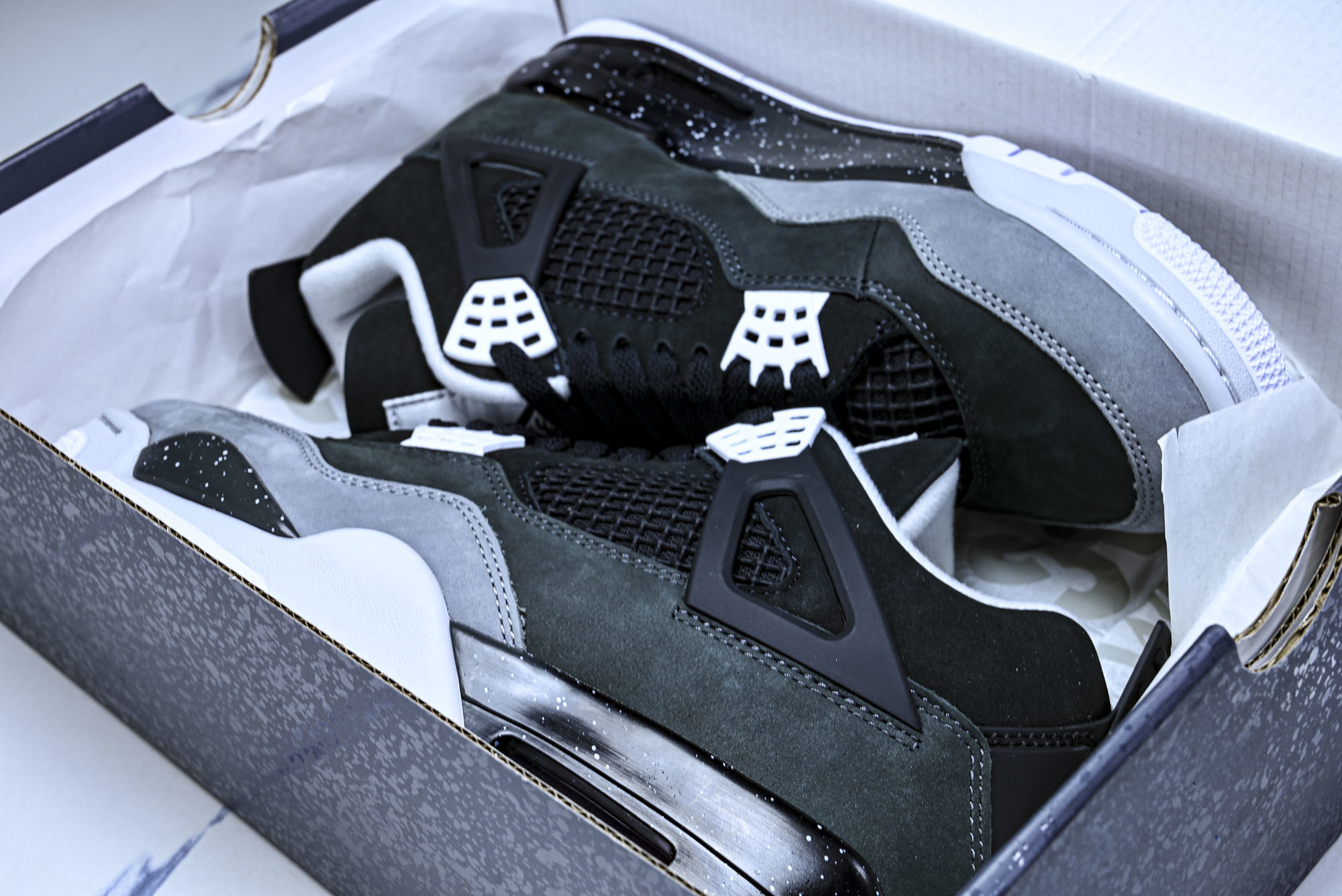 Air Jordan 4 _Fear_ AJ4 乔4恐惧套装 复刻篮球鞋 FQ8138-002 #YZ0