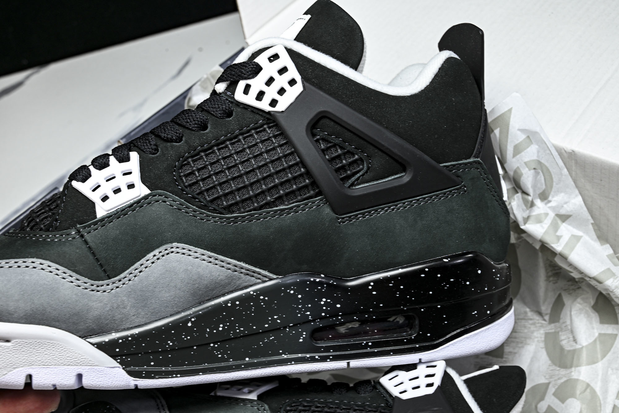 Air Jordan 4 _Fear_ AJ4 乔4恐惧套装 复刻篮球鞋 FQ8138-002 #YZ0