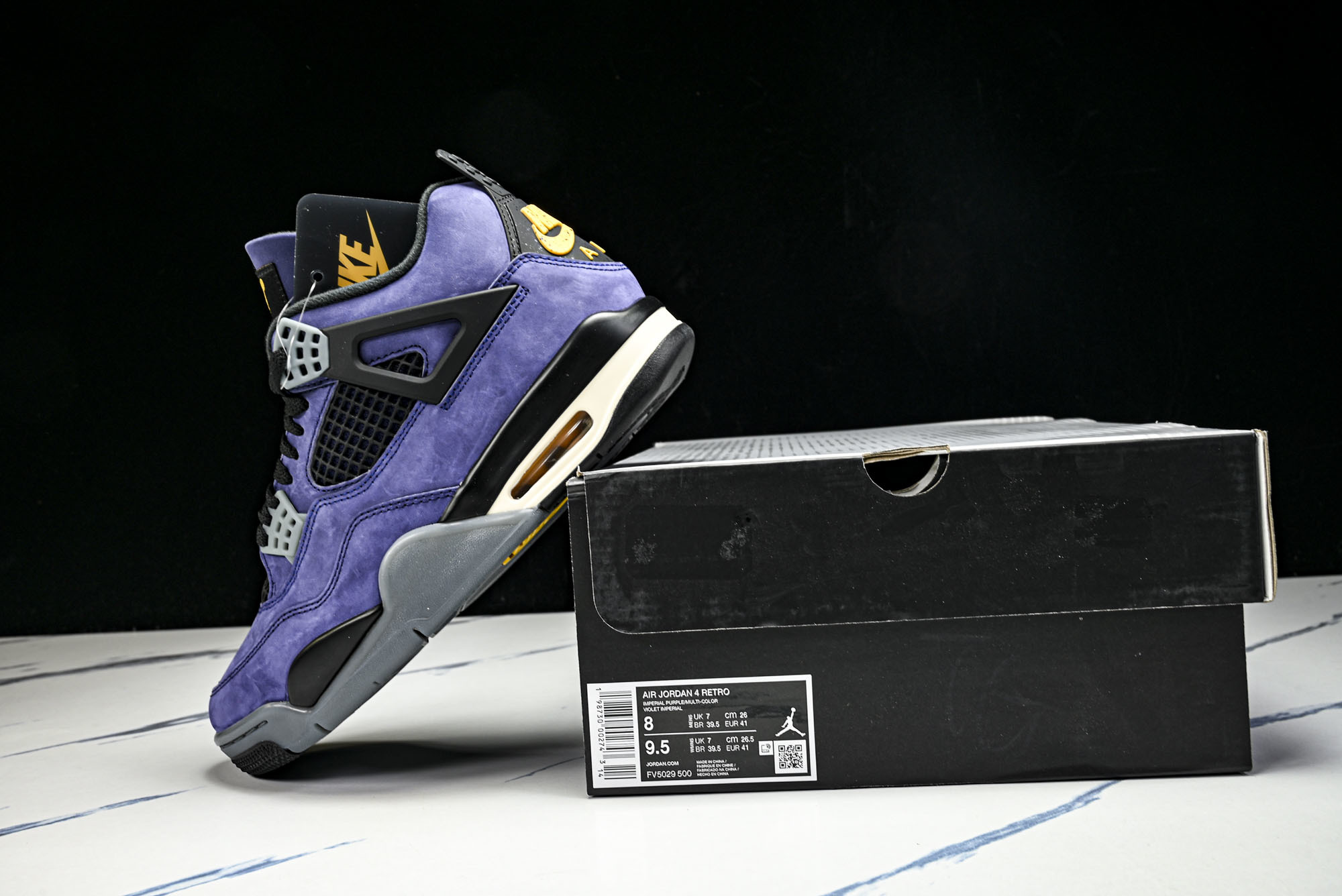 Air Jordan 4 Retro _Lakers_ AJ4 乔4湖人紫金 FV5029-500 #Y