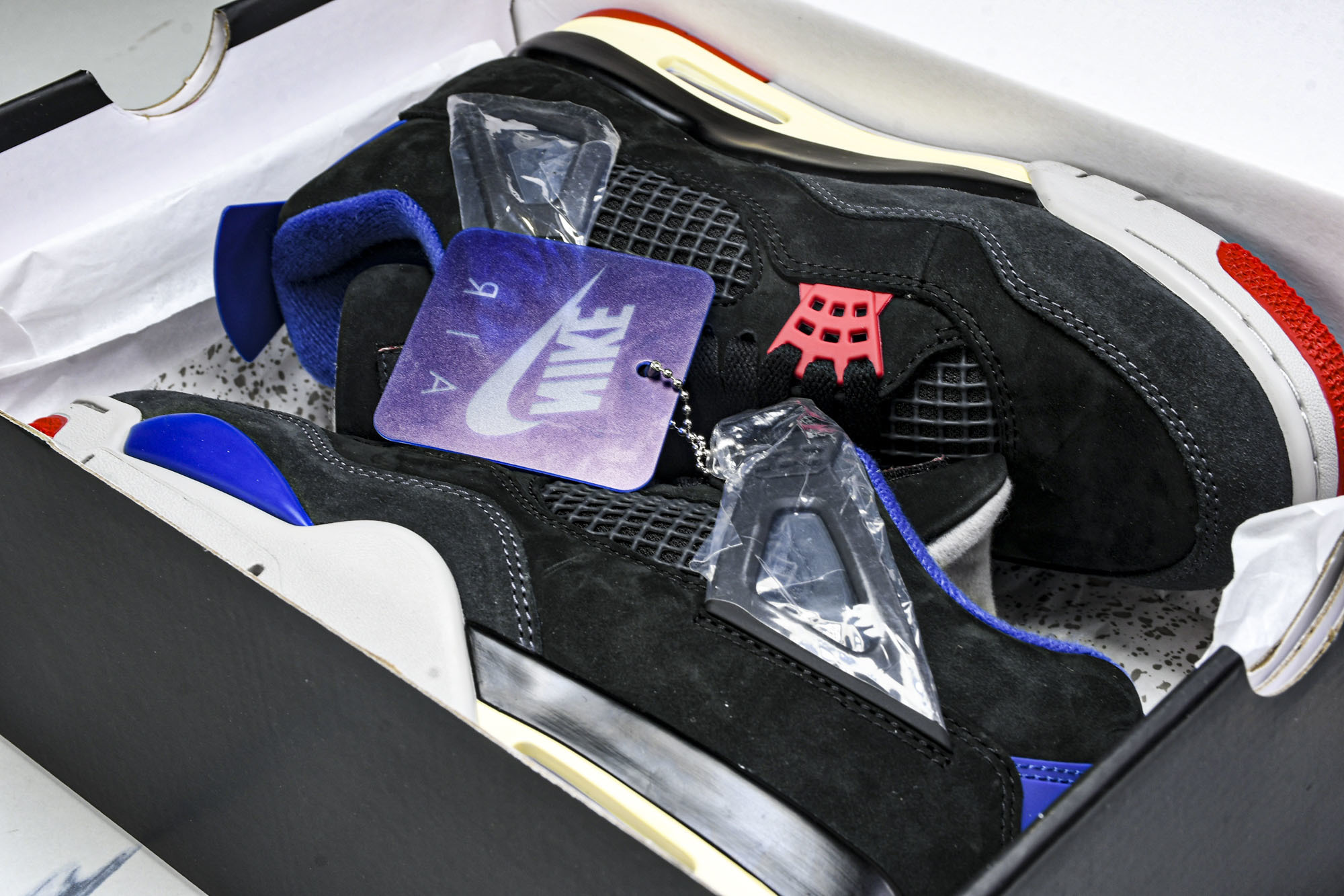 Air Jordan 4 Retro _Lase_ AJ4 乔4黑灰蓝配色 FV5029-003 #YZ