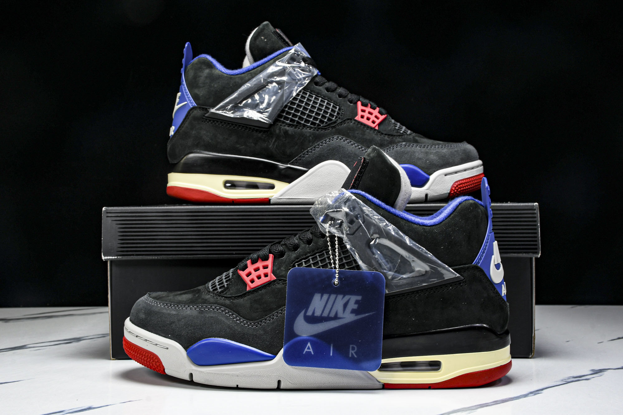 Air Jordan 4 Retro _Lase_ AJ4 乔4黑灰蓝配色 FV5029-003 #YZ
