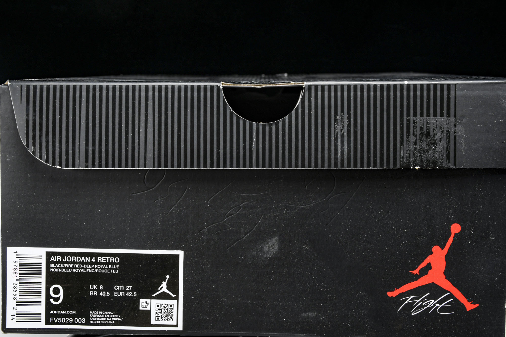 Air Jordan 4 Retro _Lase_ AJ4 乔4黑灰蓝配色 FV5029-003 #YZ