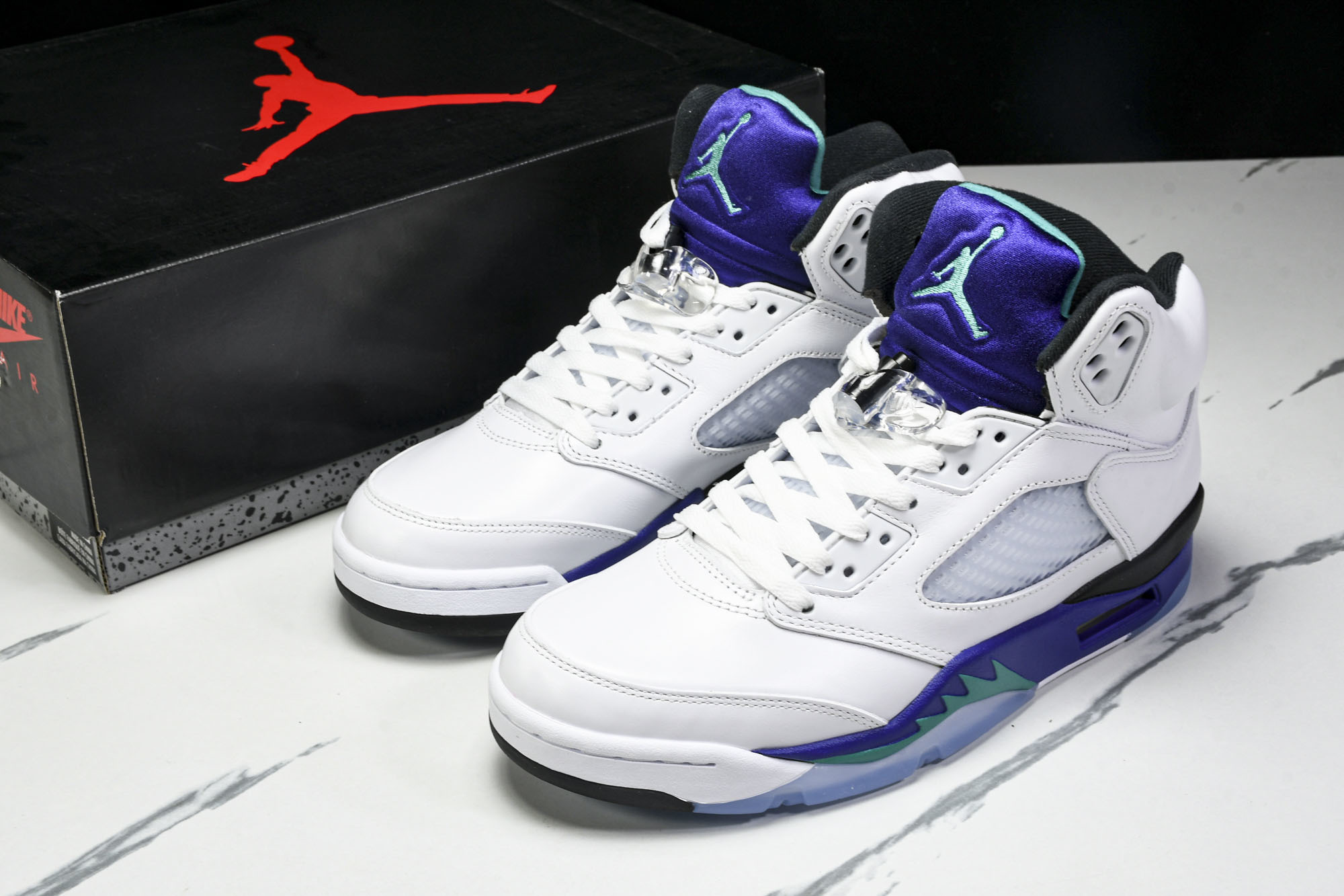 Air Jordan 5 OG 复刻 白葡萄冰-翡翠 HQ7978-100 #YZ01540.5 41 