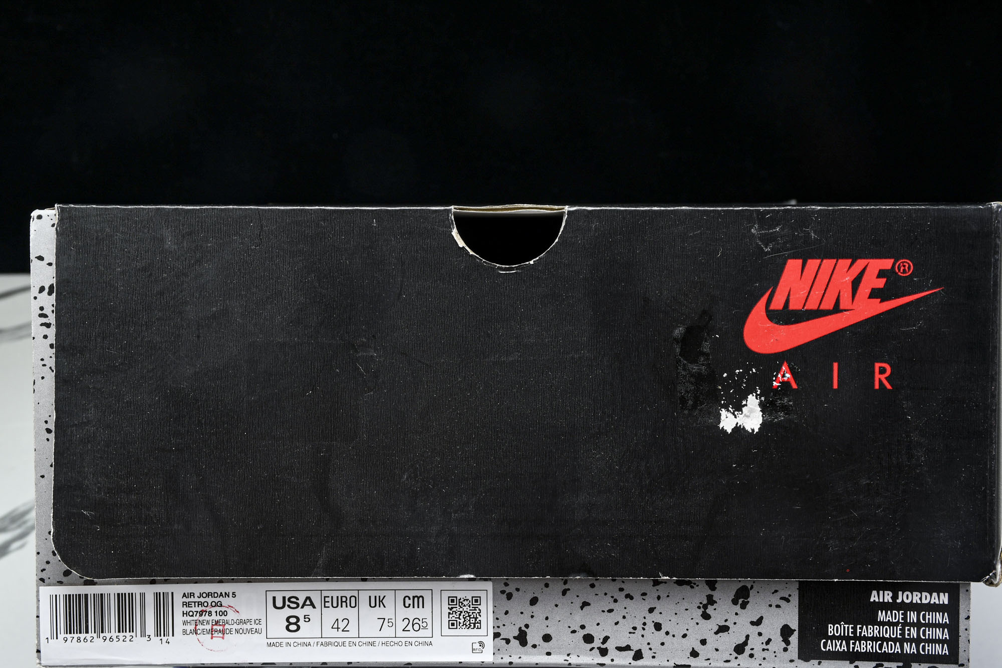 Air Jordan 5 OG 复刻 白葡萄冰-翡翠 HQ7978-100 #YZ01540.5 41 