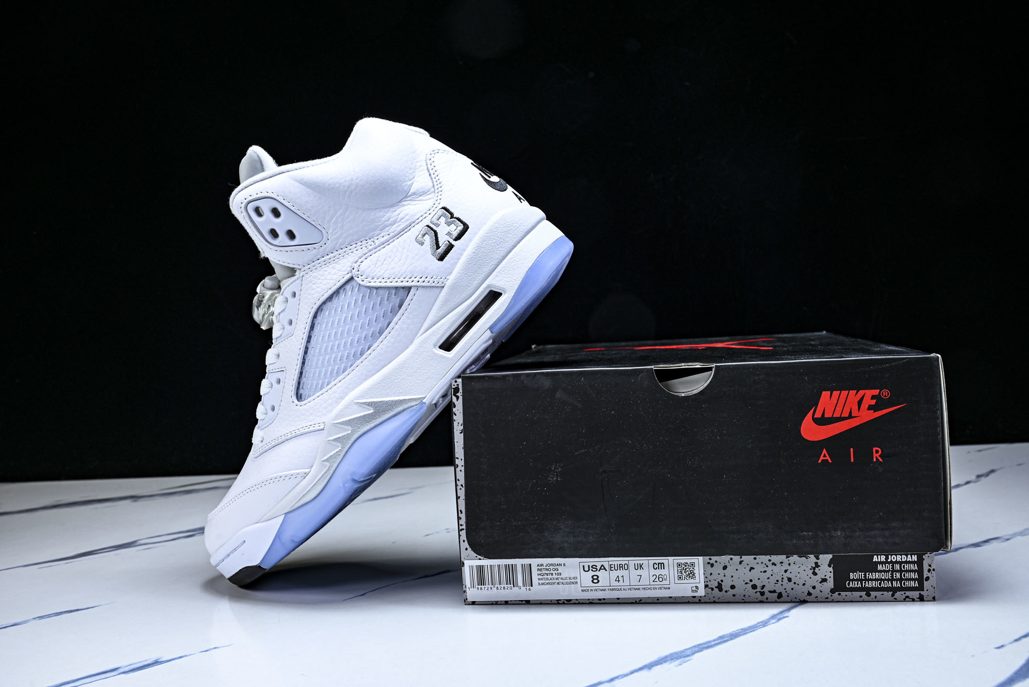 Air Jordan 5 Retro _White Metallic_ AJ5 乔5白银 HQ7978-