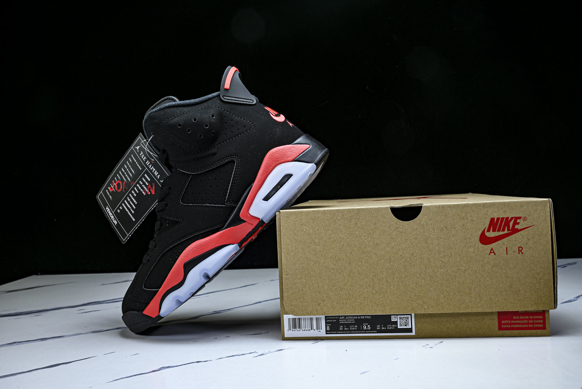 Air Jordan 6 _Infrared_ AJ6 乔6全新黑红外线 CT8529-001 #YZ0