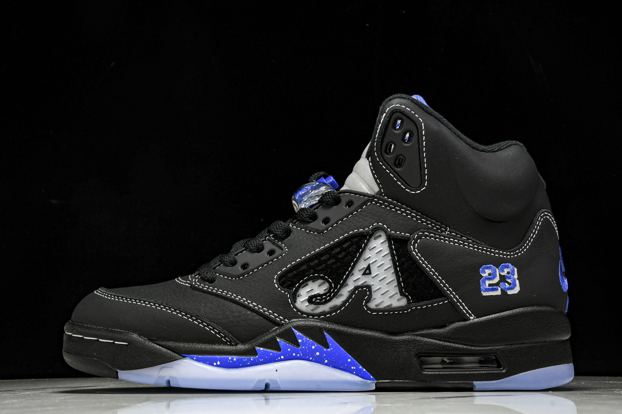 Awake NY x Air Jordan 5 联名款黑蓝 DV4982-004 #YZ015大厂出品原