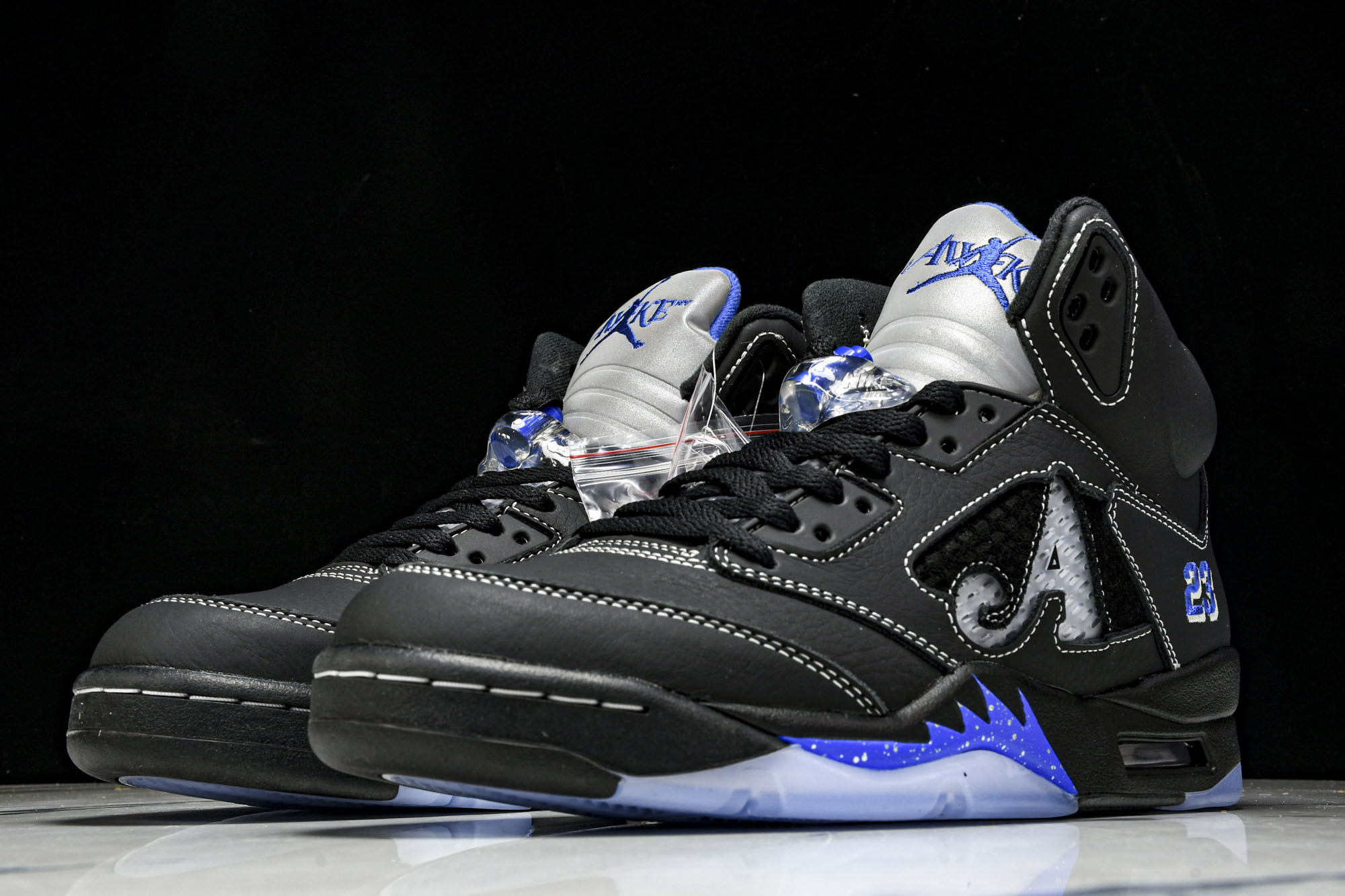 Awake NY x Air Jordan 5 联名款黑蓝 DV4982-004 #YZ015大厂出品原