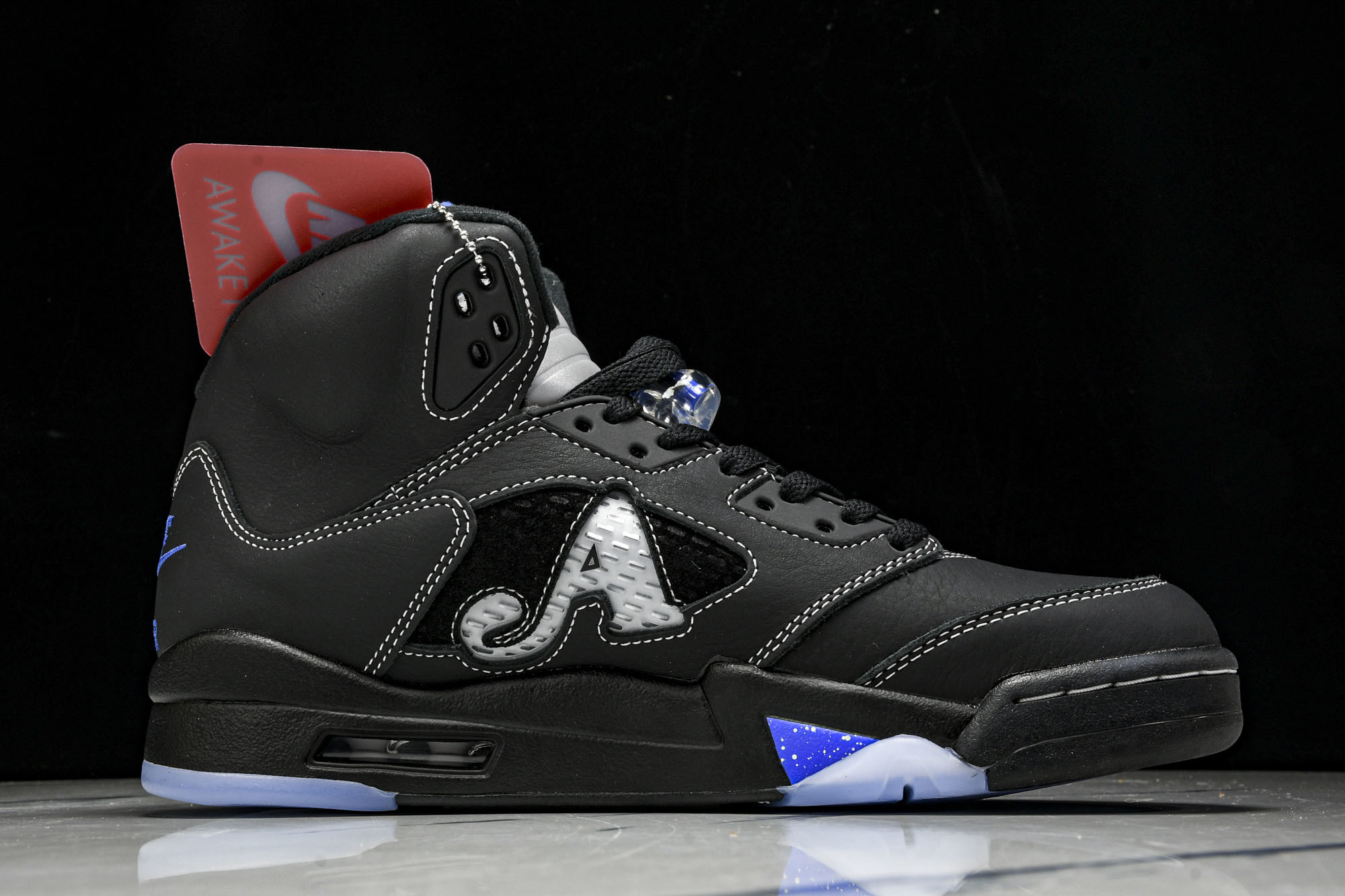 Awake NY x Air Jordan 5 联名款黑蓝 DV4982-004 #YZ015大厂出品原
