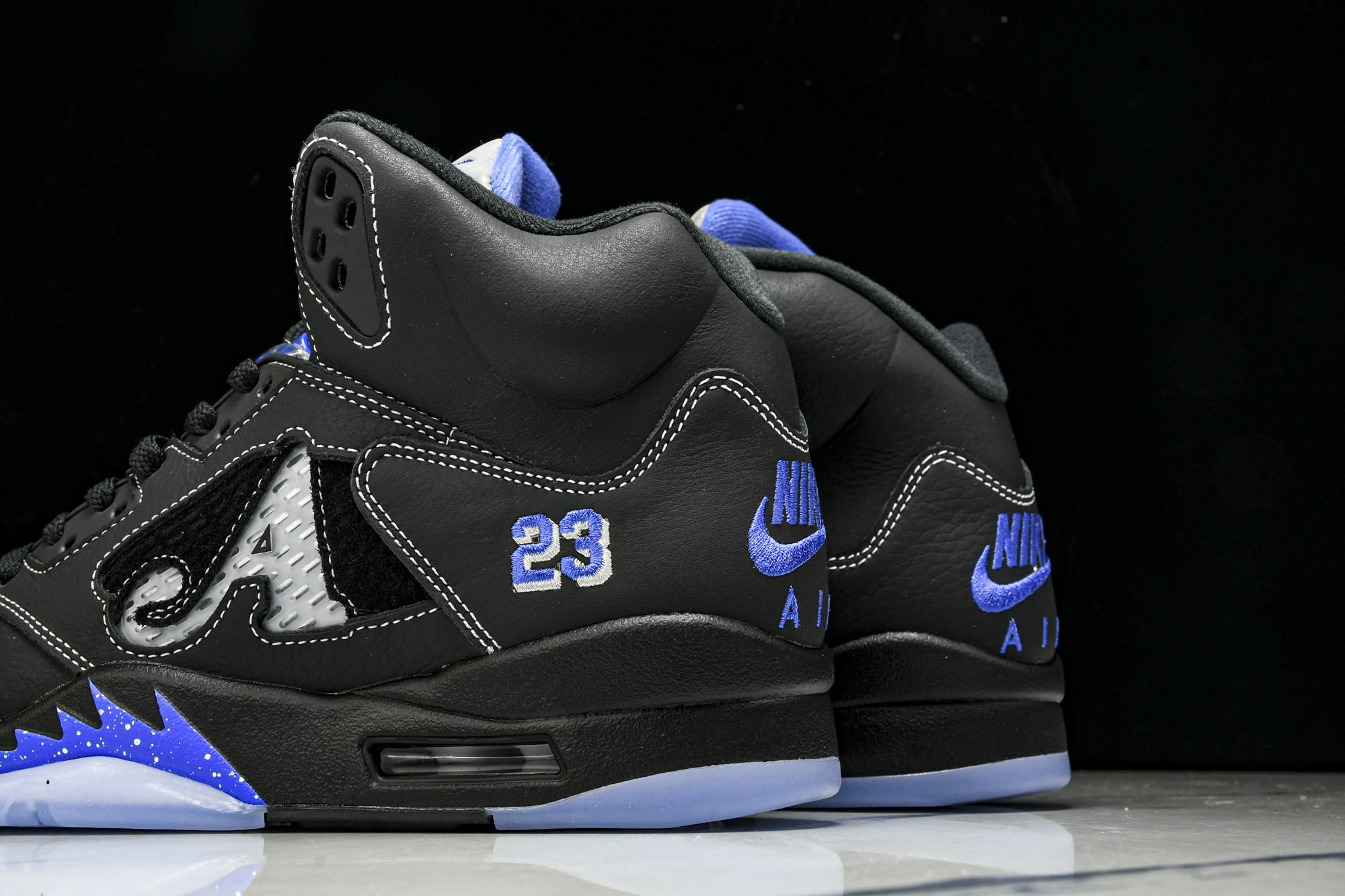 Awake NY x Air Jordan 5 联名款黑蓝 DV4982-004 #YZ015大厂出品原