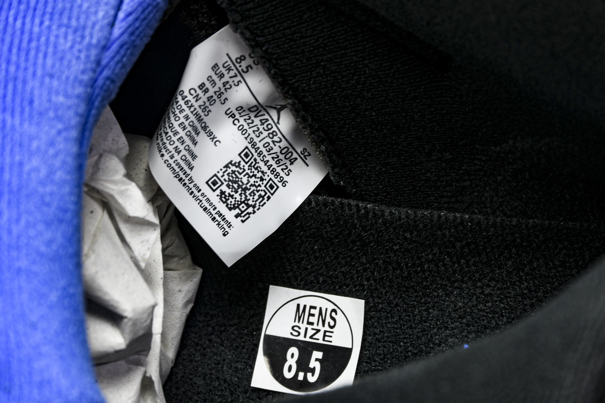 Awake NY x Air Jordan 5 联名款黑蓝 DV4982-004 #YZ015大厂出品原