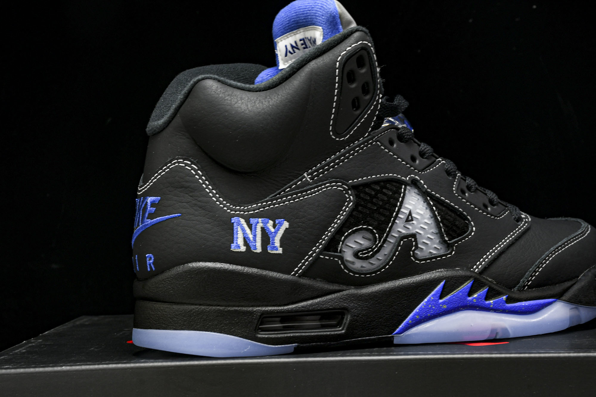 Awake NY x Air Jordan 5 联名款黑蓝 DV4982-004 #YZ015大厂出品原