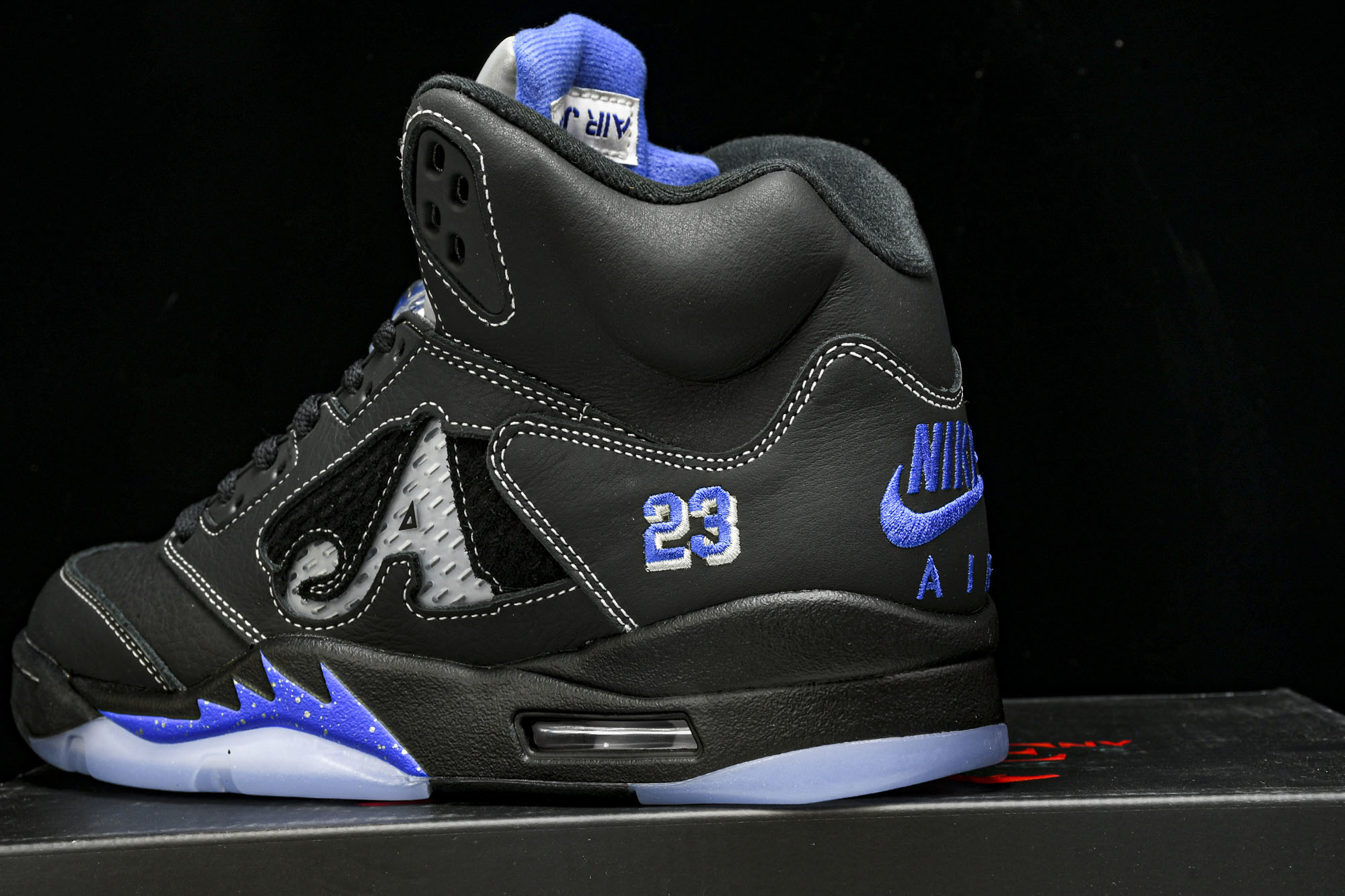 Awake NY x Air Jordan 5 联名款黑蓝 DV4982-004 #YZ015大厂出品原