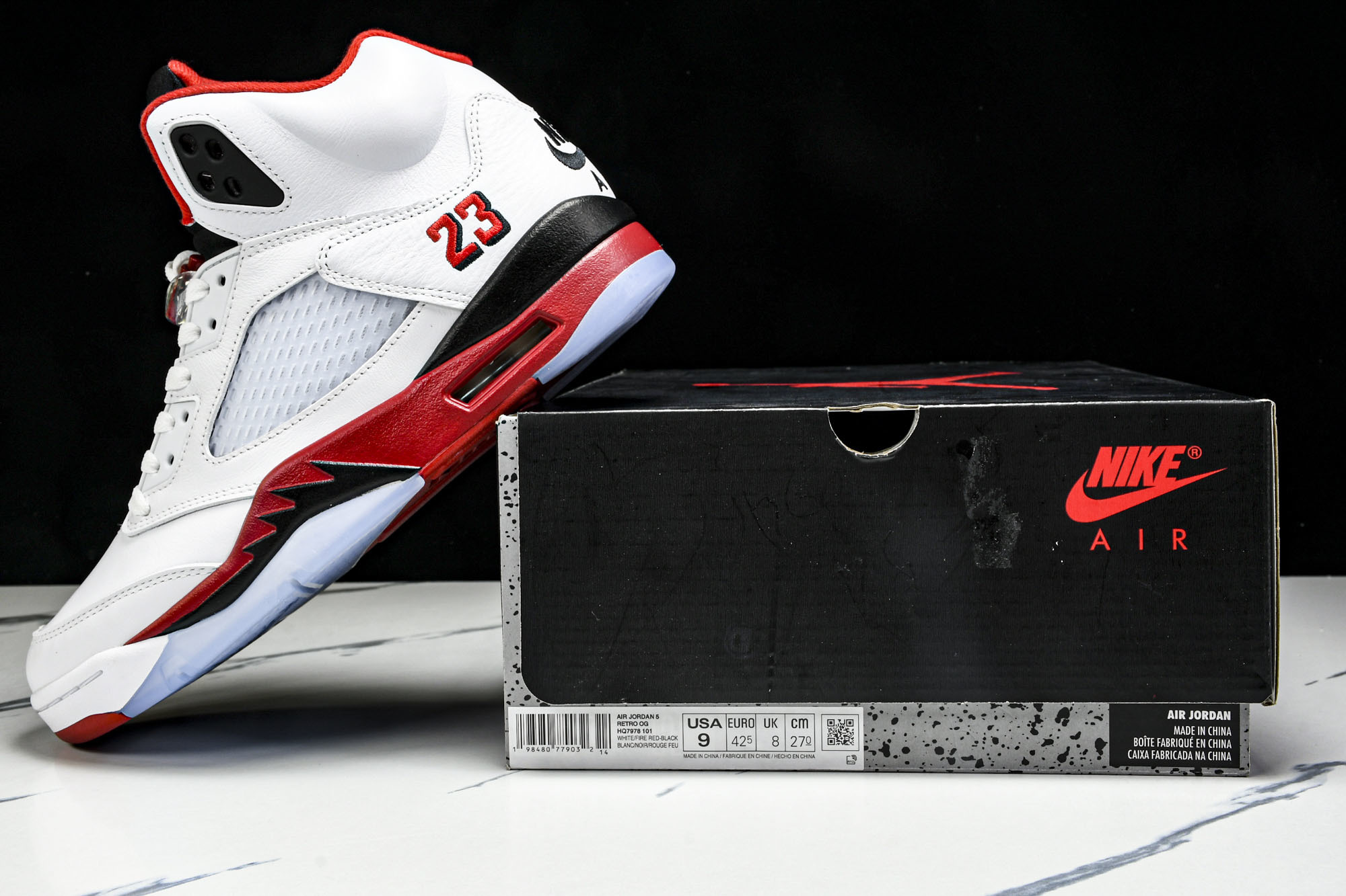 Maniére x Air Jordan 5 Retro OG AM 篮球鞋 HQ7978-101 #Y