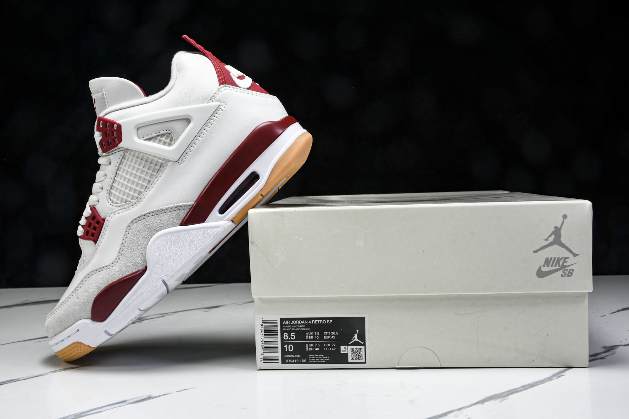 Nike SB x Air Jordan 4 OG _Varsity Red_ AJ4 乔4大学红 DR
