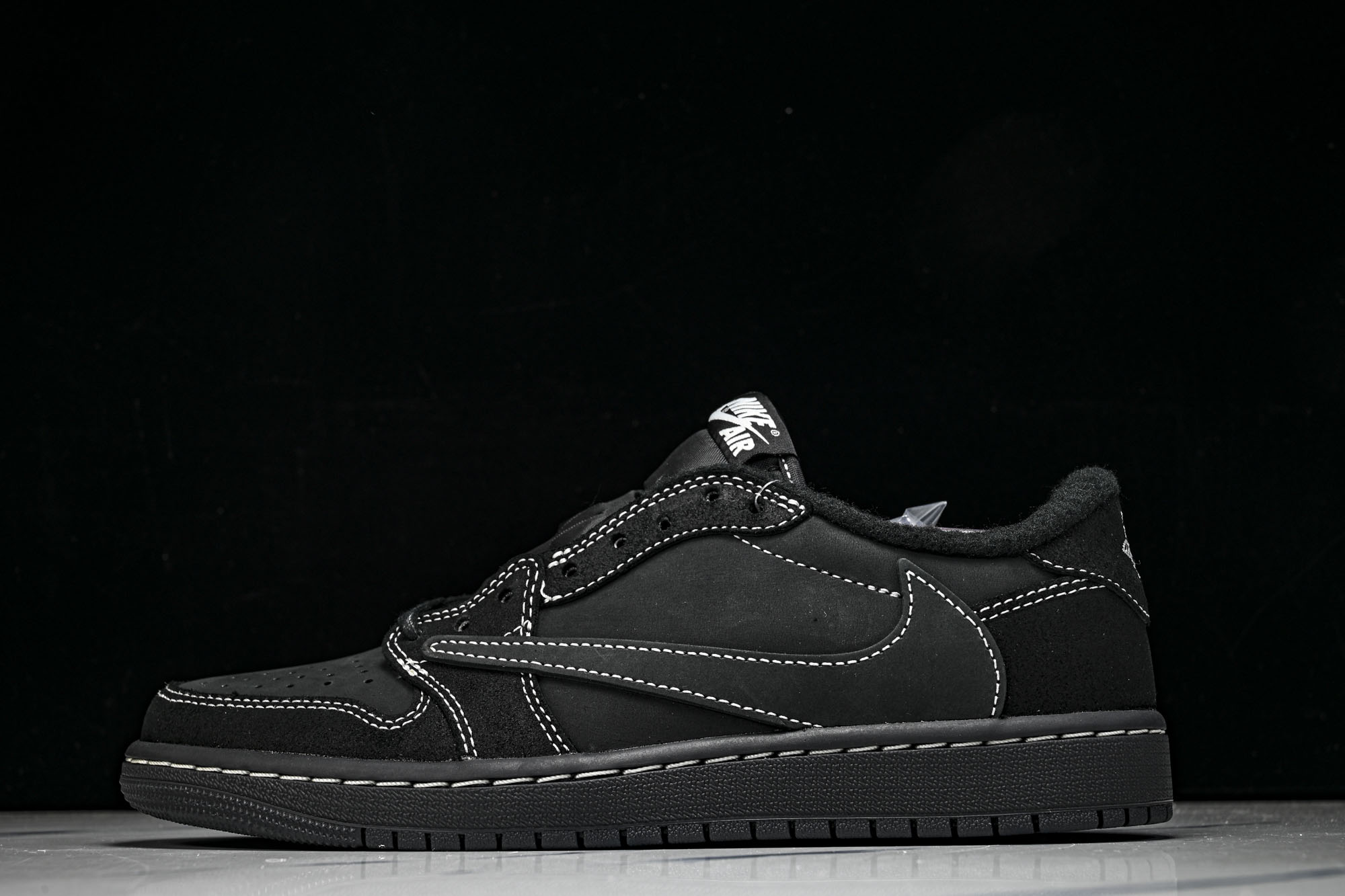 Travis Scott x Air Jordan 1 Low OG 'Black Phantom'全黑