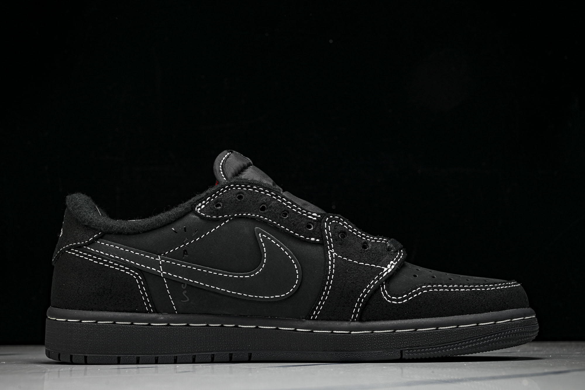 Travis Scott x Air Jordan 1 Low OG 'Black Phantom'全黑