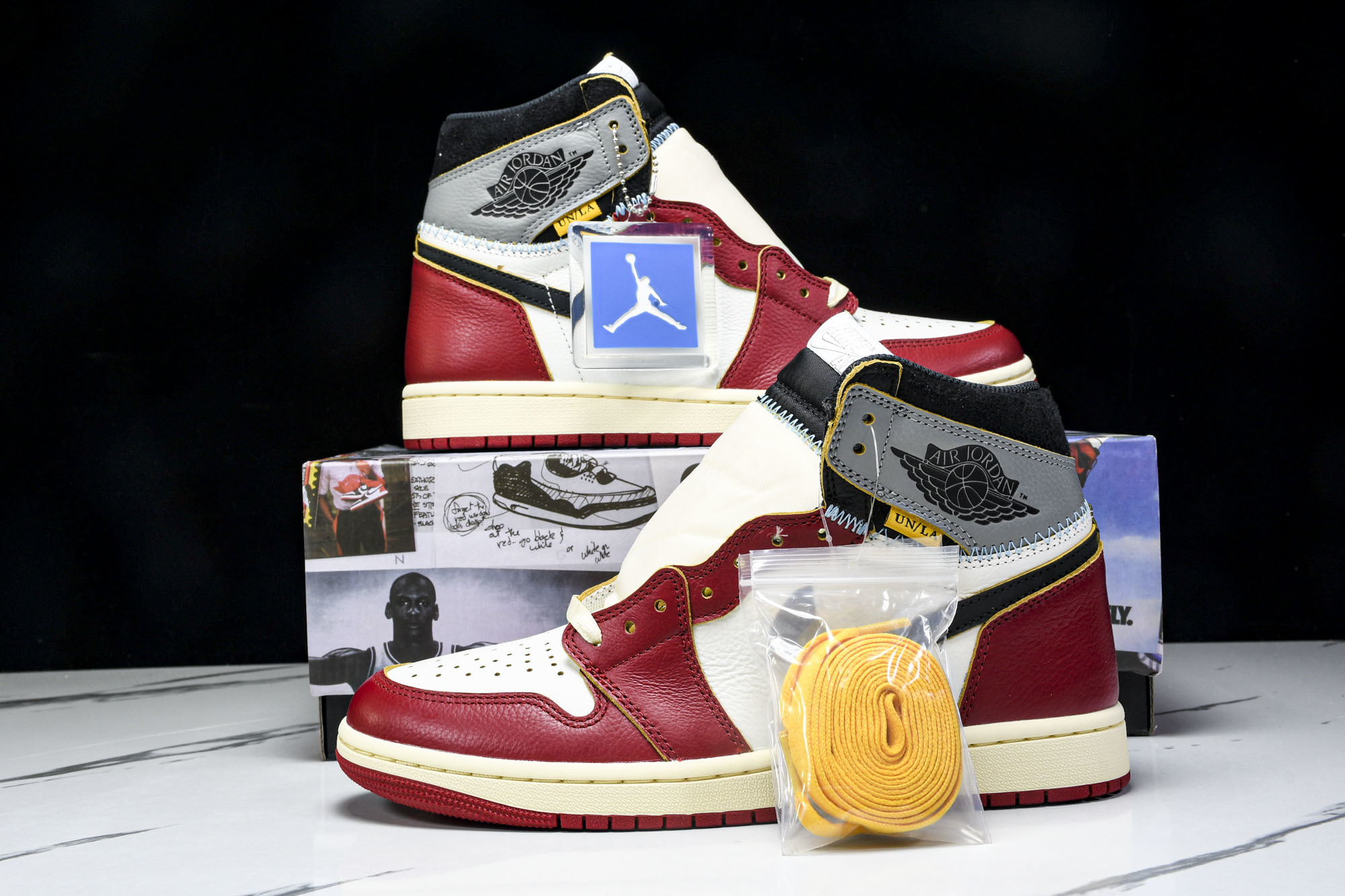 Union x Air Jordan 1 Retro High AJ1 乔1影子芝加哥 高帮篮球鞋 HV