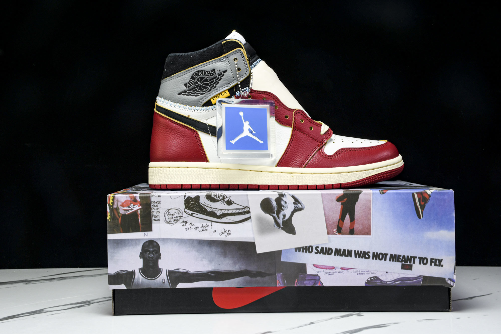 Union x Air Jordan 1 Retro High AJ1 乔1影子芝加哥 高帮篮球鞋 HV