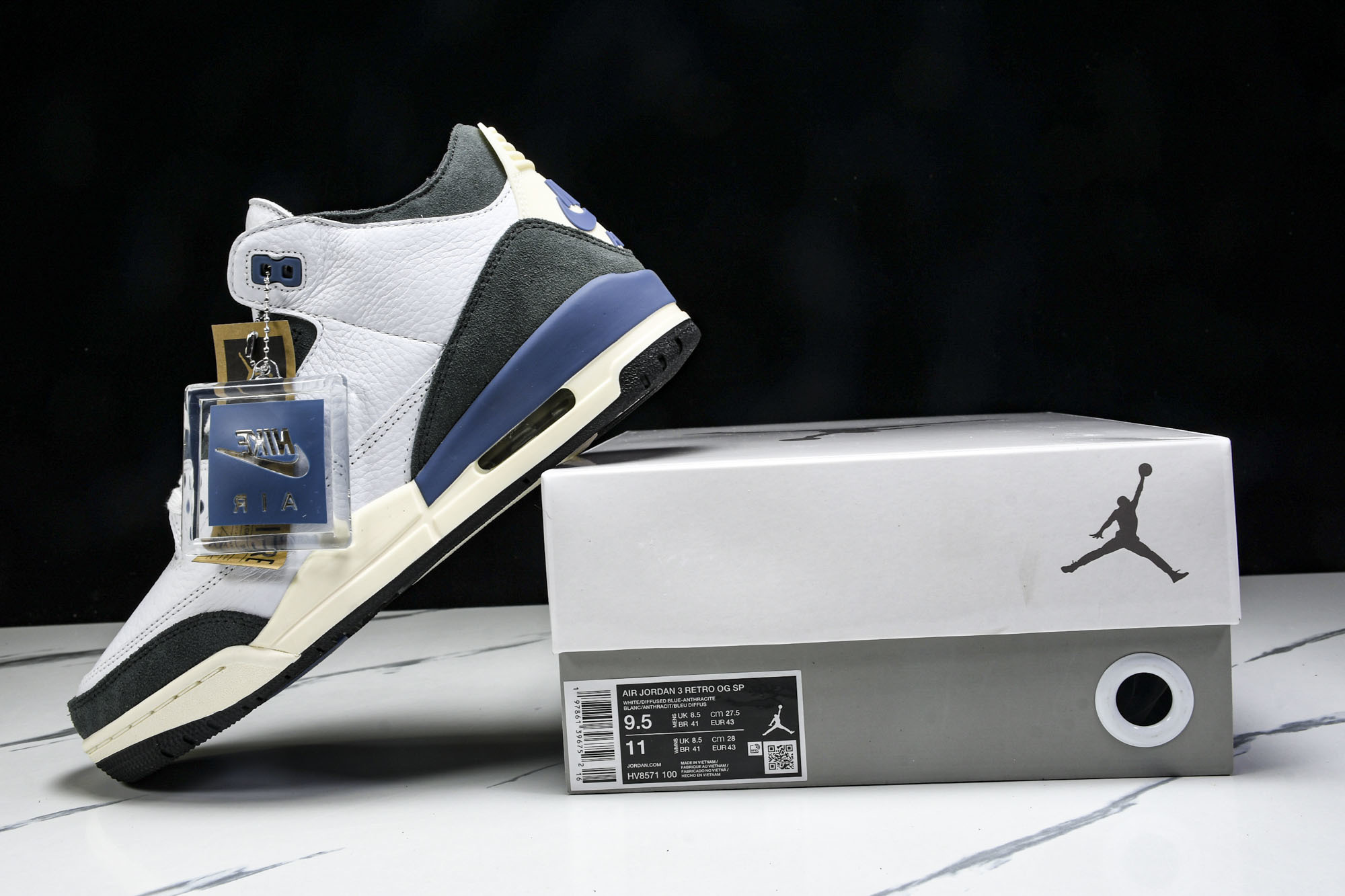 Air Jordan 3 Retro OG SP _Diffused Blue_ AJ3 乔3白蓝水泥 
