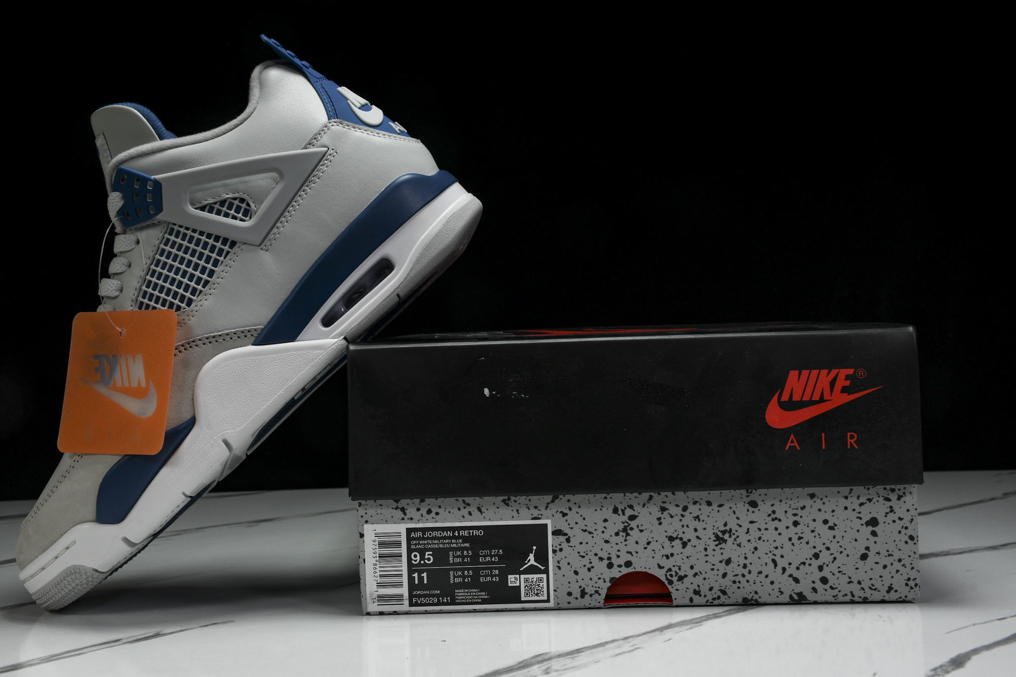 Air Jordan 4 Retro“Military Blue”军蓝 FV5029-141 #YZ01