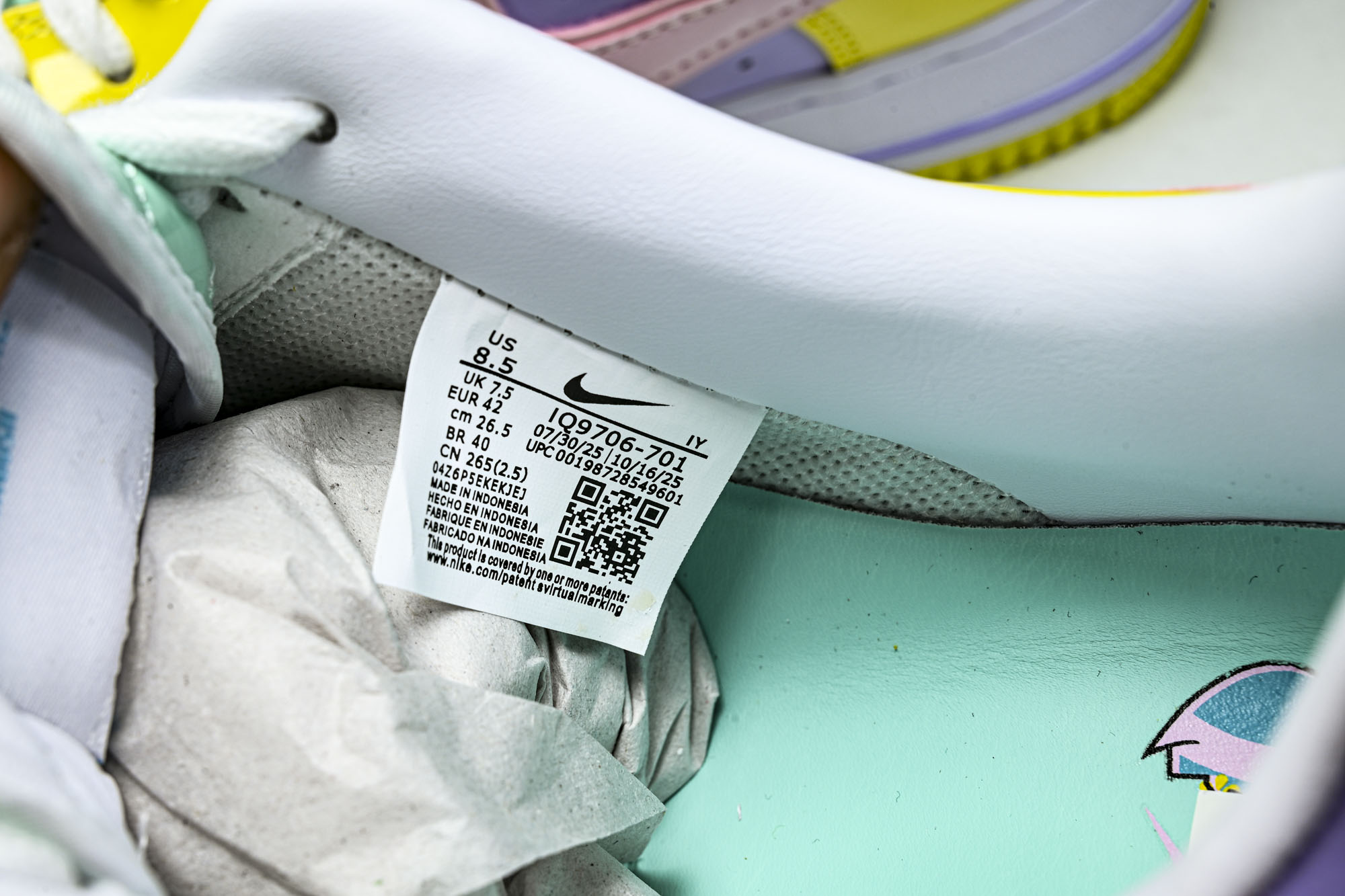 Nike Air Force 1'07 Low 漆皮拼色 空军一号低帮休闲板鞋 IQ9706-701 #