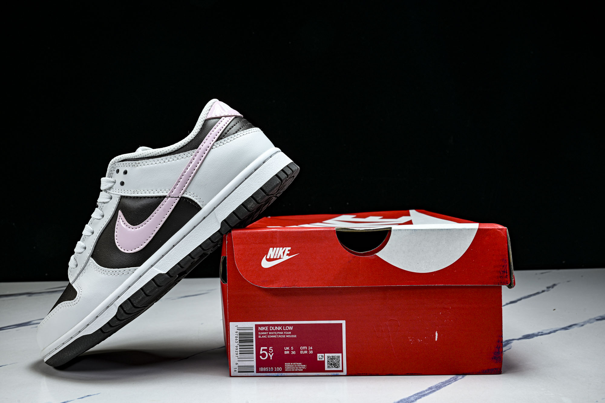 Nike SB Dunk Low 白黑粉 低帮休闲板鞋 IB8510-100 #YZ03935.5 36