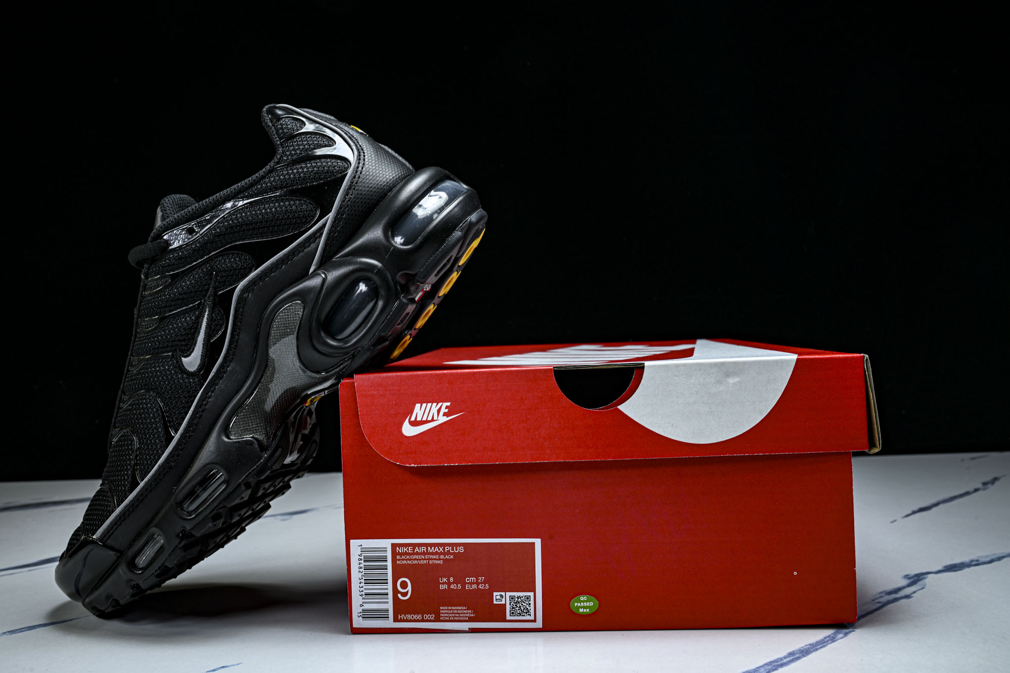 Nike_AIR MAX PLUS PRM男女士同款气垫跑步鞋HV8066-002 #YZ002✦原版1