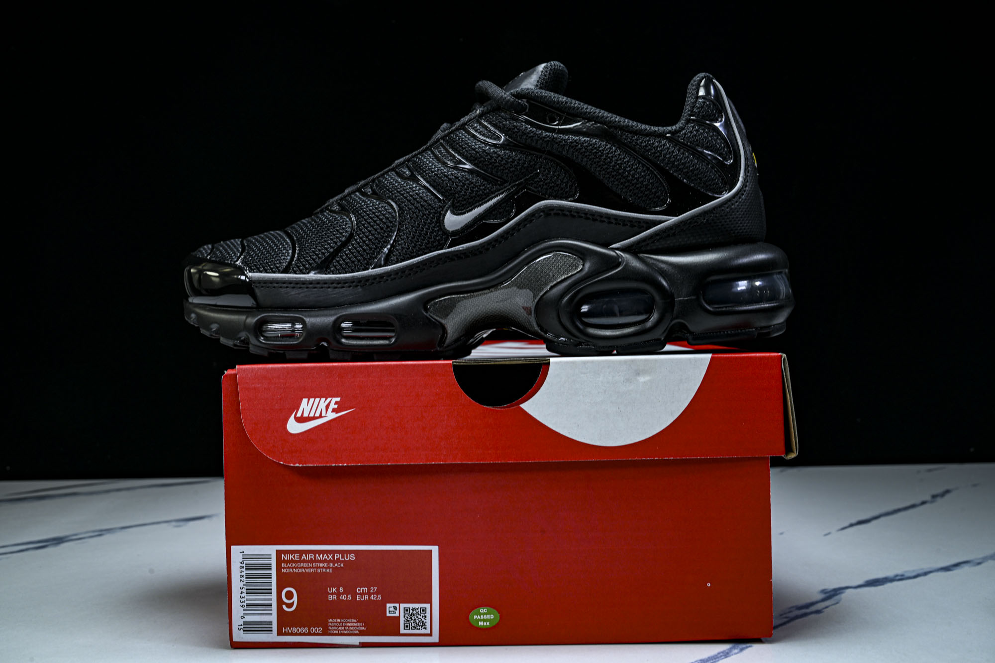 Nike_AIR MAX PLUS PRM男女士同款气垫跑步鞋HV8066-002 #YZ002✦原版1