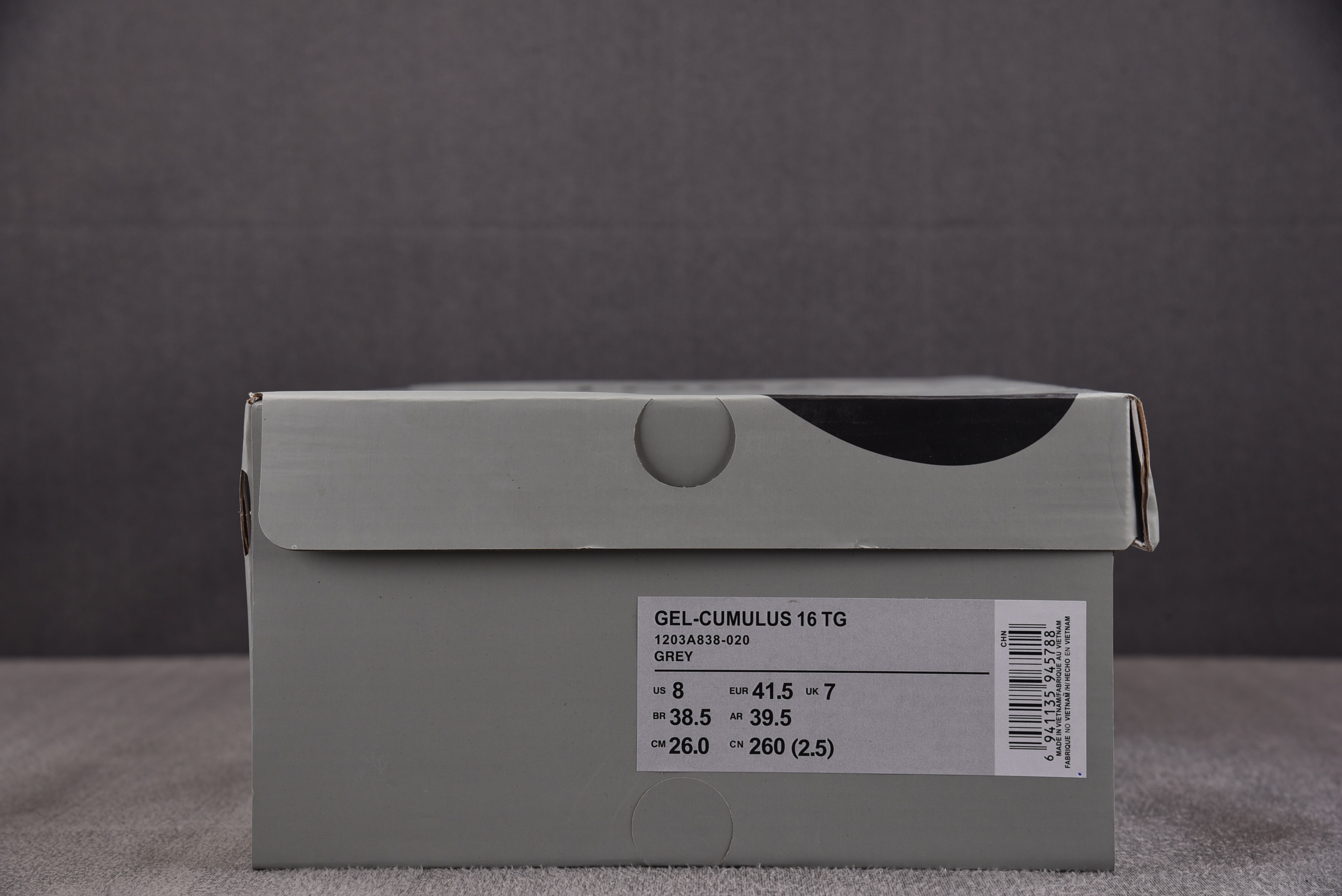 ASICS Gel-Cumulus 16 TG 灰色 1203A838-020 YZ02236-46