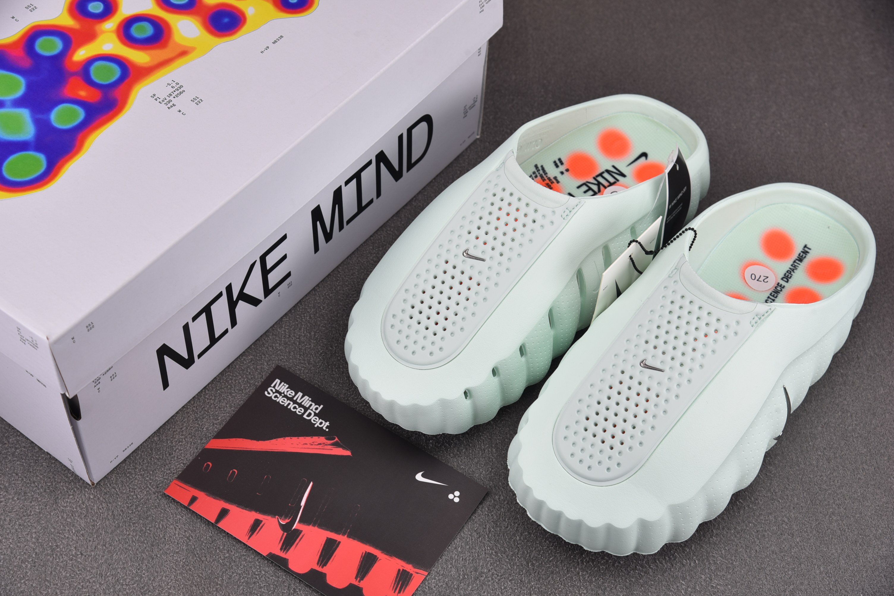 NK Mind 001 Slide Barely Green (Women's) 青绿 HQ4309-3