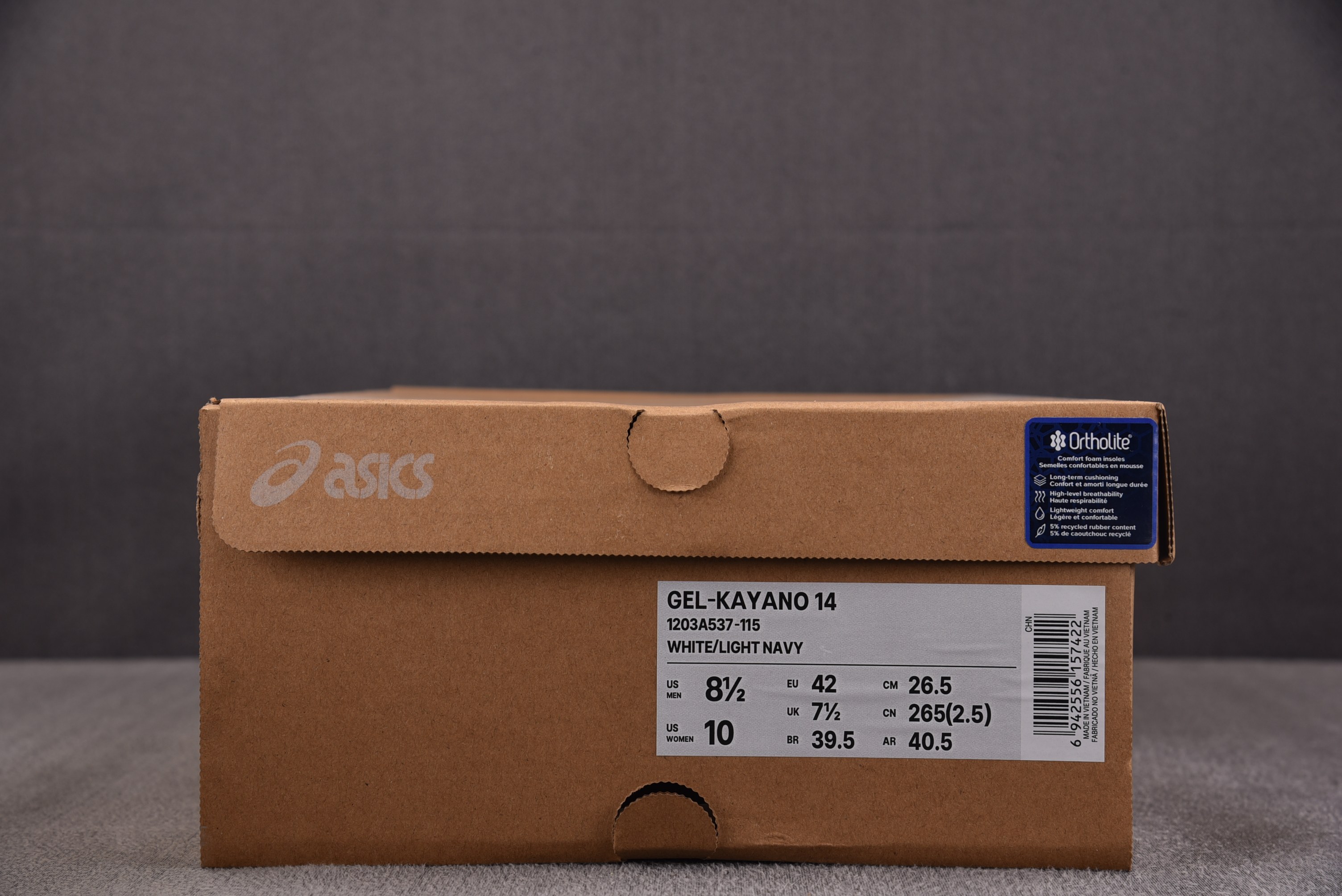ASICS Gel-Kayano 14 White Light Navy 浅海军蓝 1203A537-1
